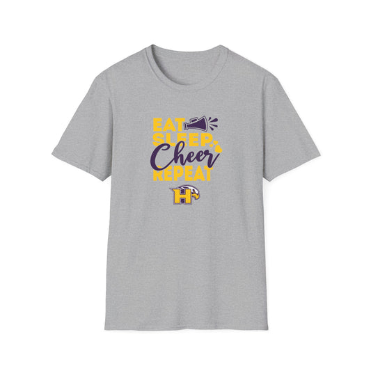 Cheer - Adult T-Shirt - Eat Sleep Cheer Repeat