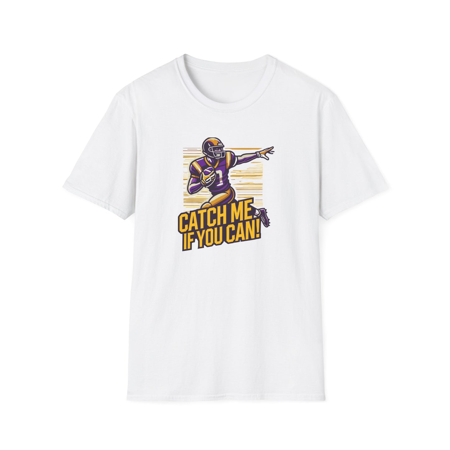 Football - Adult T-Shirt - Catch Me if You Can