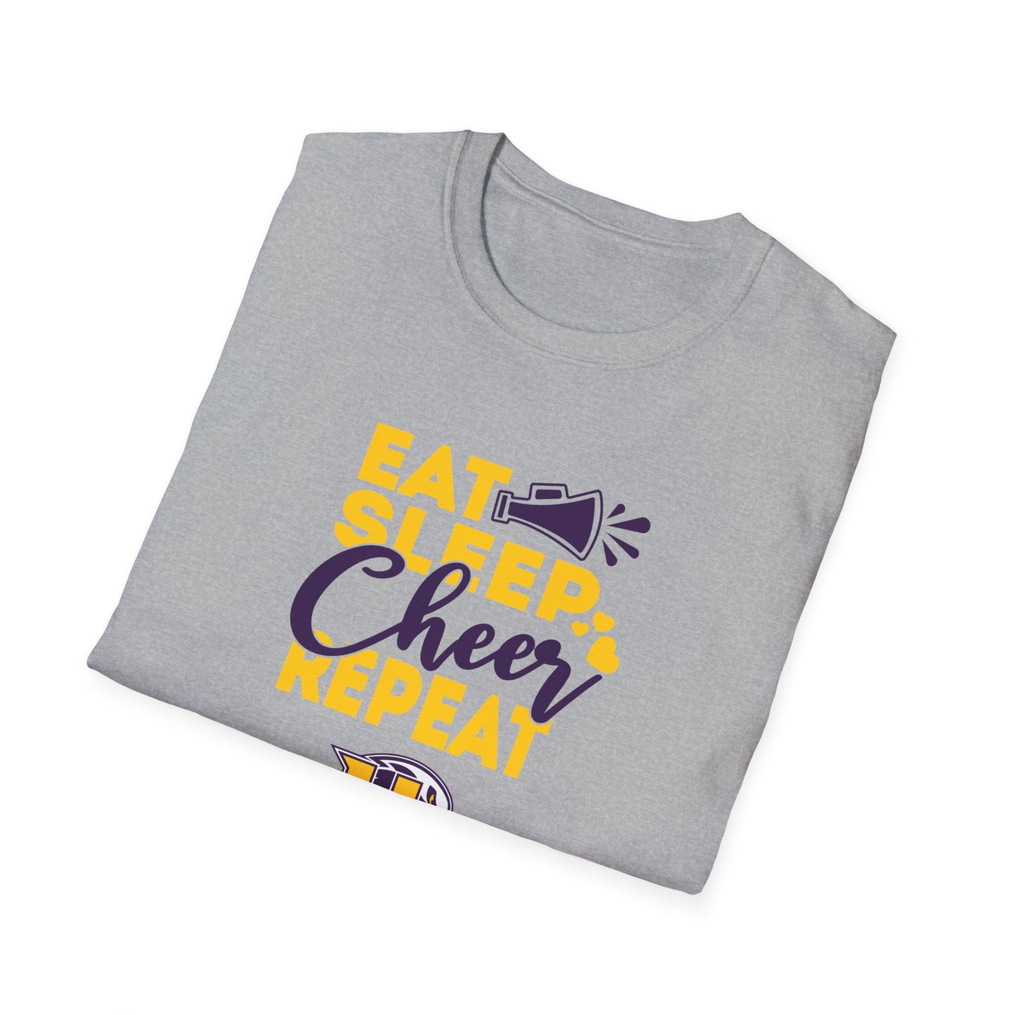 Cheer - Adult T-Shirt - Eat Sleep Cheer Repeat