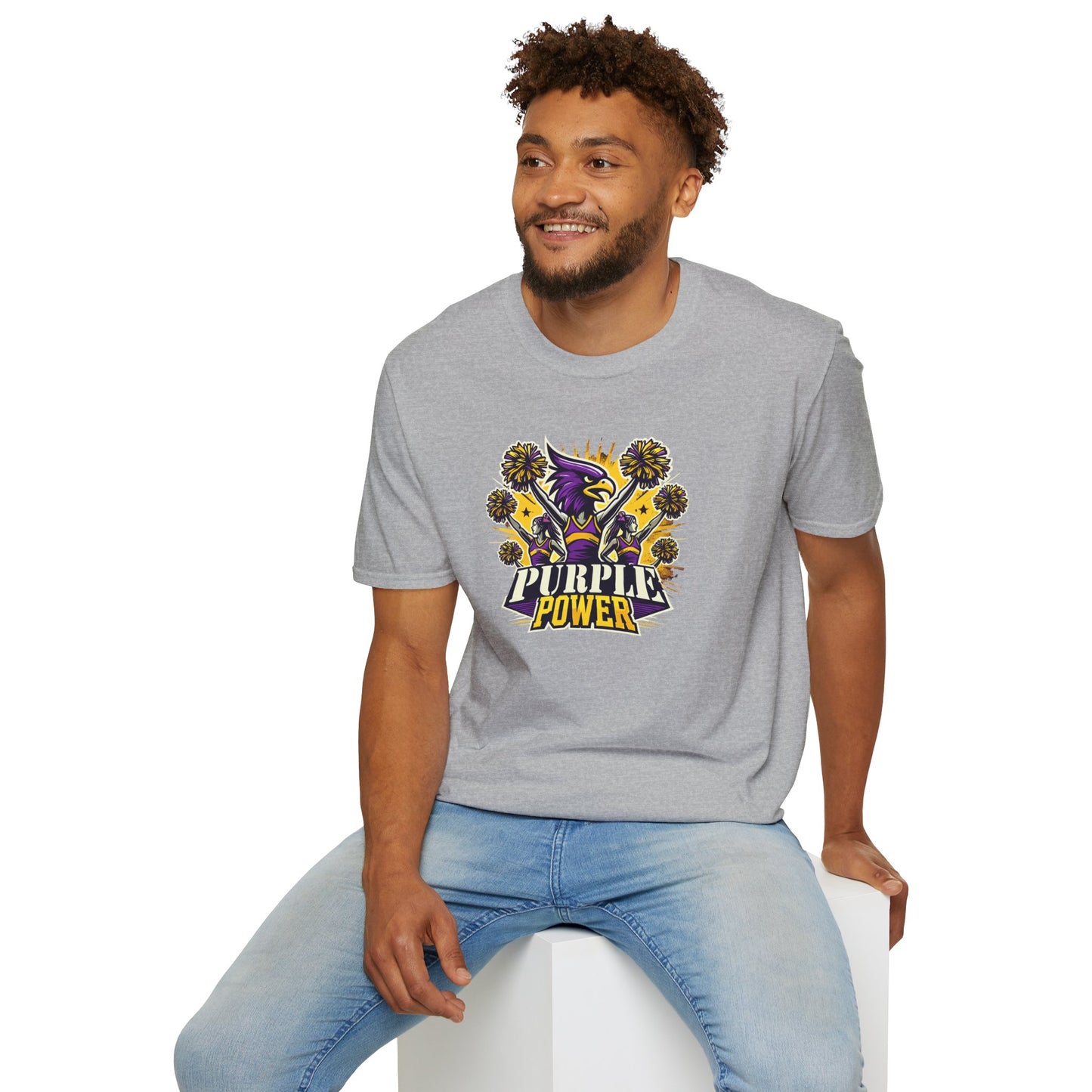 Cheer - Adult T-Shirt - Purple Power