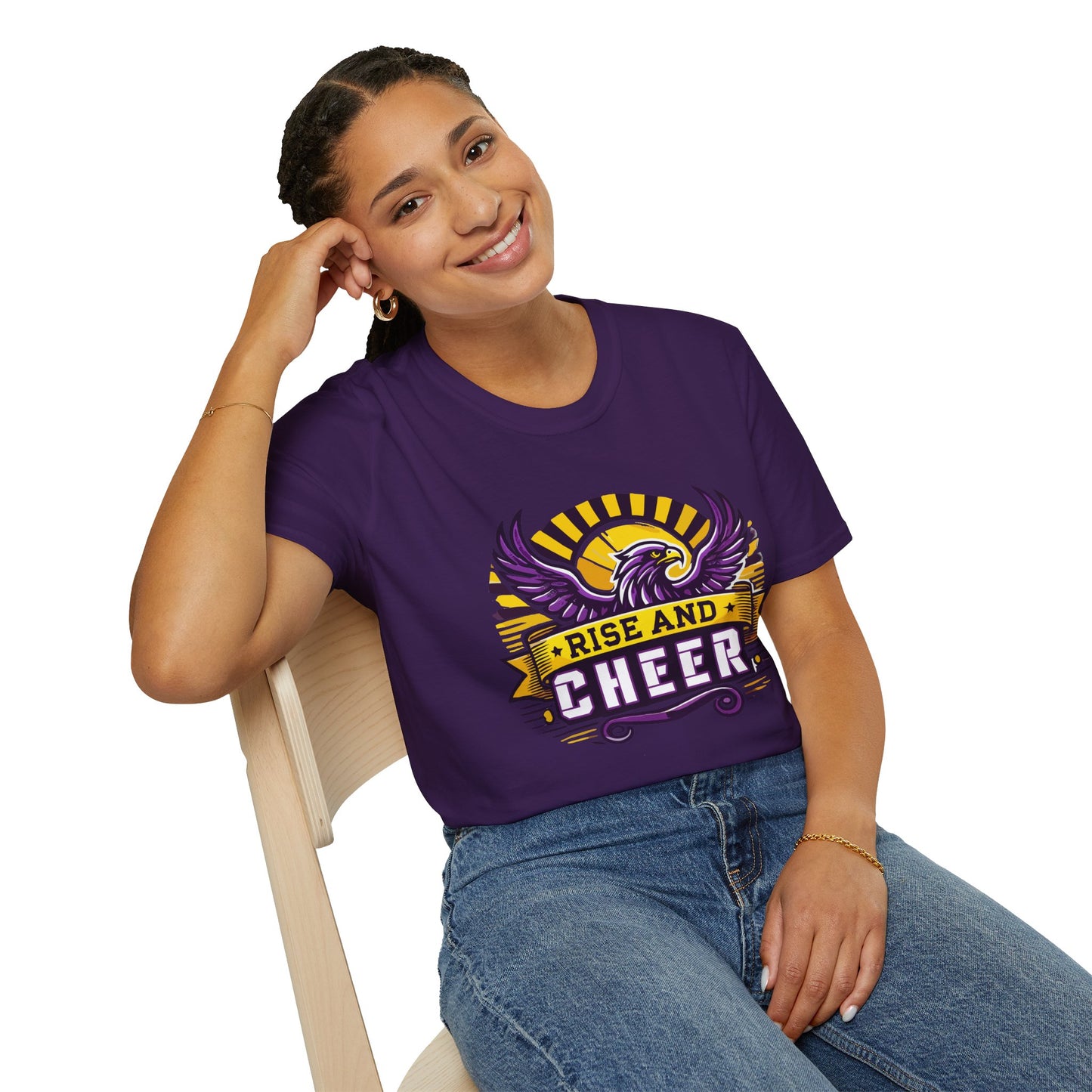 Cheer - Adult T-Shirt - Rise and Cheer