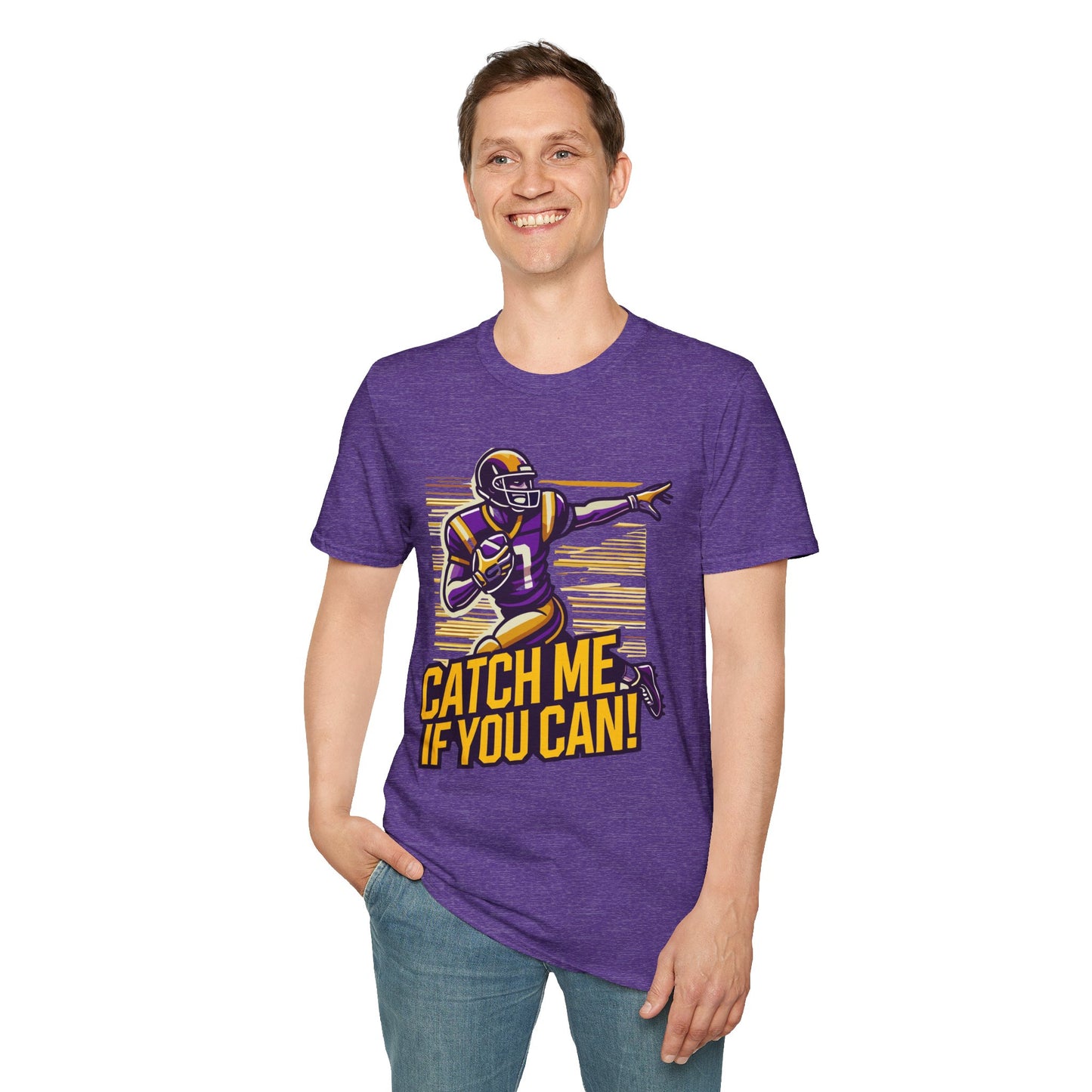 Football - Adult T-Shirt - Catch Me if You Can