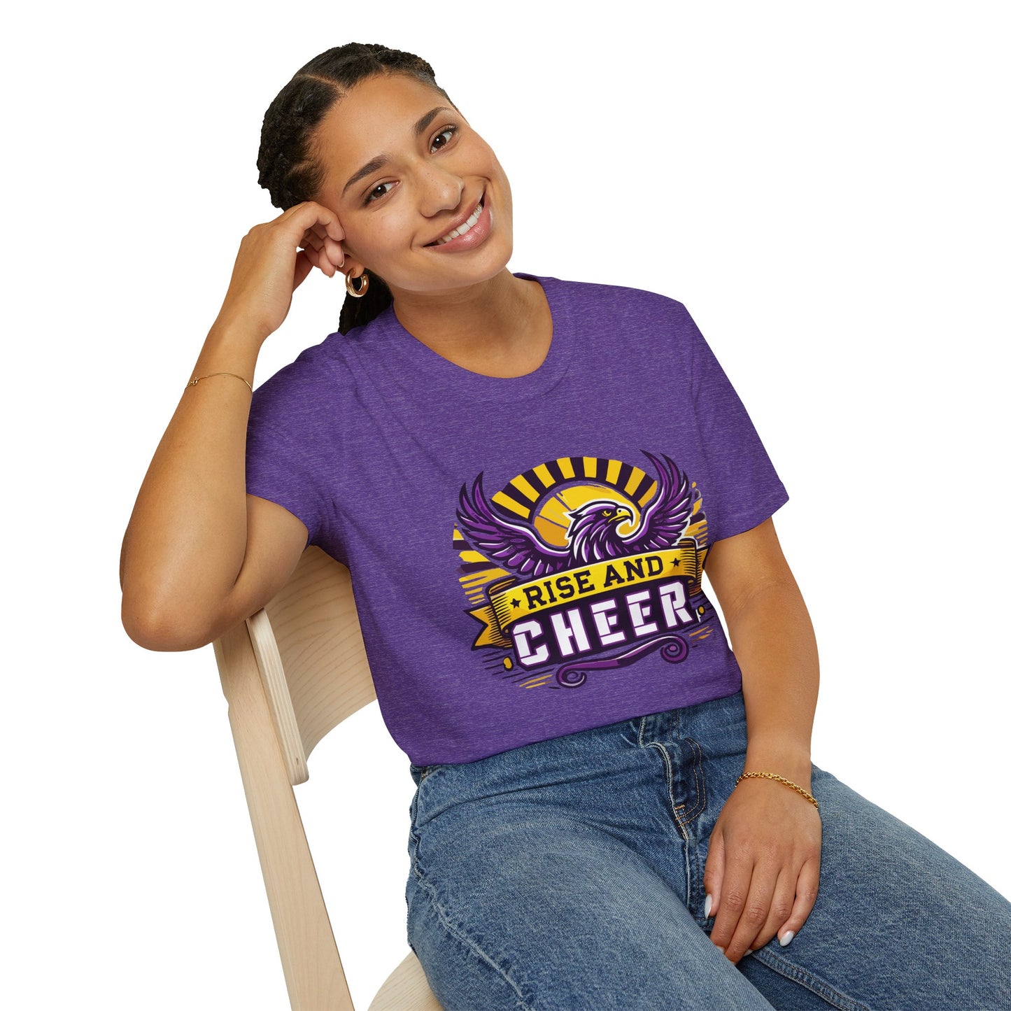 Cheer - Adult T-Shirt - Rise and Cheer