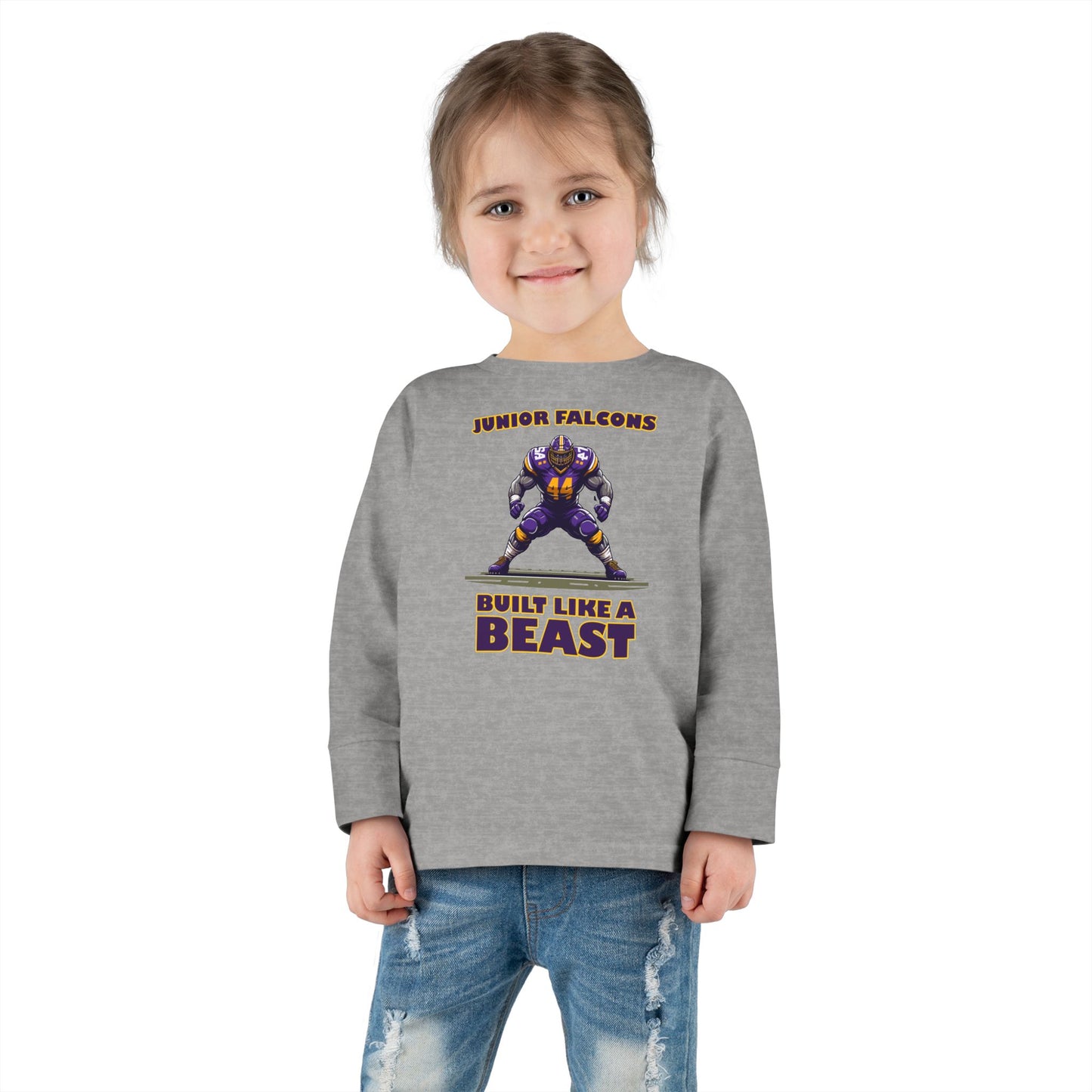 Football - Toddler Long Sleeve - Built like a Beast