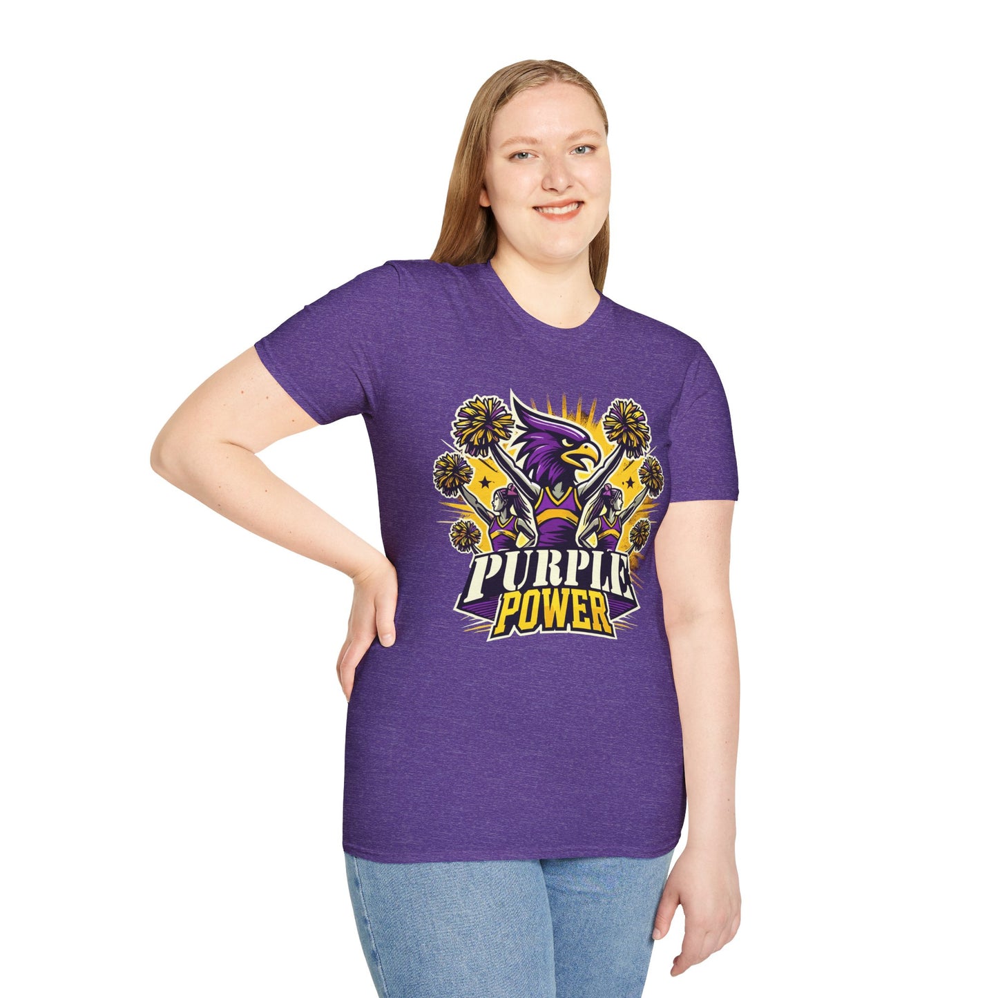 Cheer - Adult T-Shirt - Purple Power