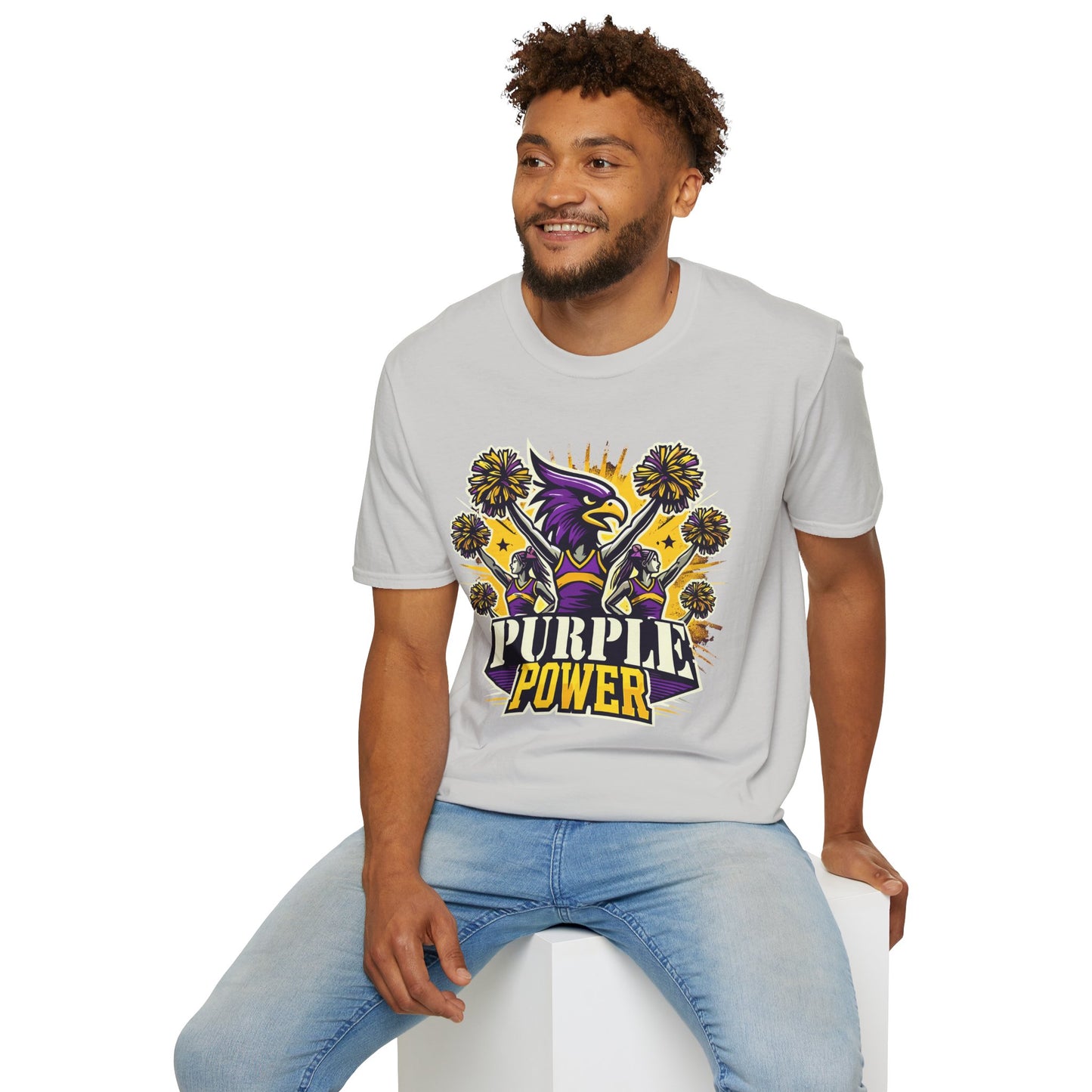 Cheer - Adult T-Shirt - Purple Power