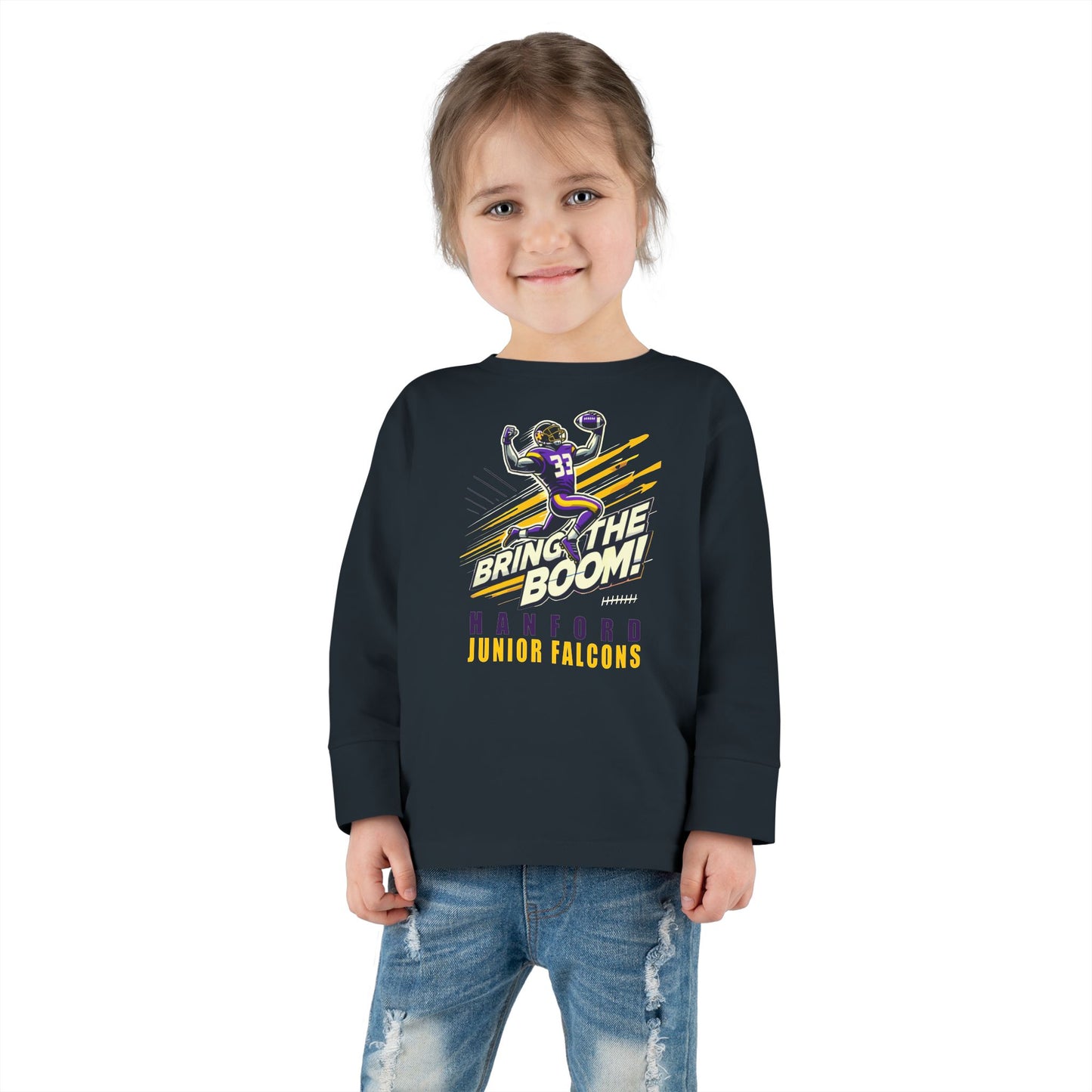 Football - Toddler Long Sleeve - Bring the Boom