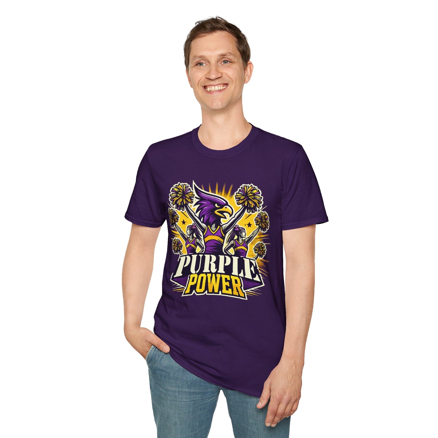 Cheer - Adult T-Shirt - Purple Power