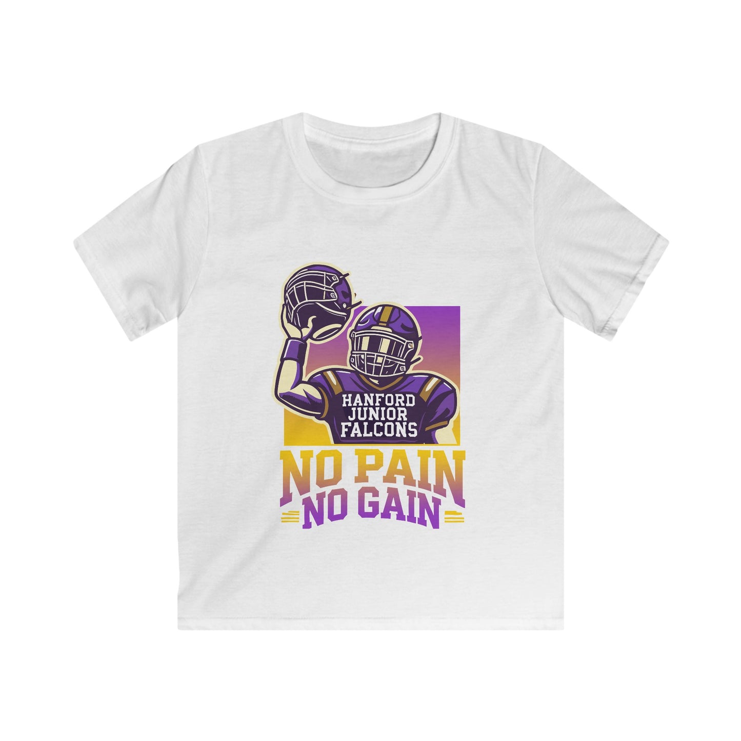 Football - Youth T-Shirt - 'No Pain No Gain'