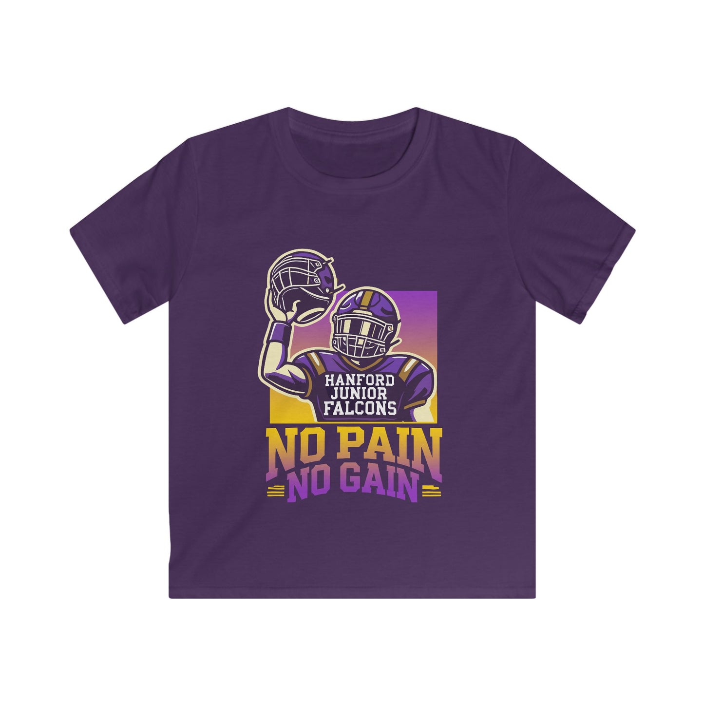 Football - Youth T-Shirt - 'No Pain No Gain'