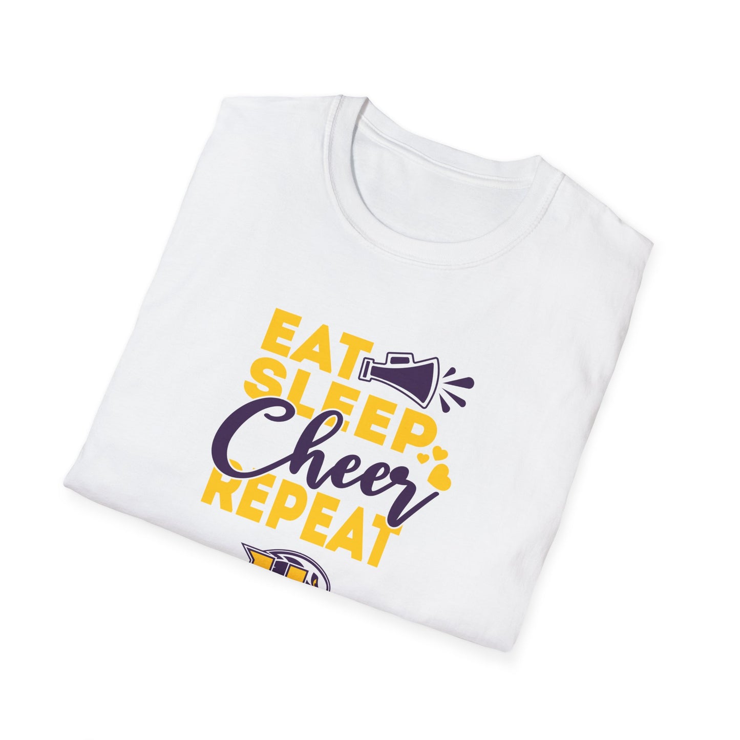 Cheer - Adult T-Shirt - Eat Sleep Cheer Repeat