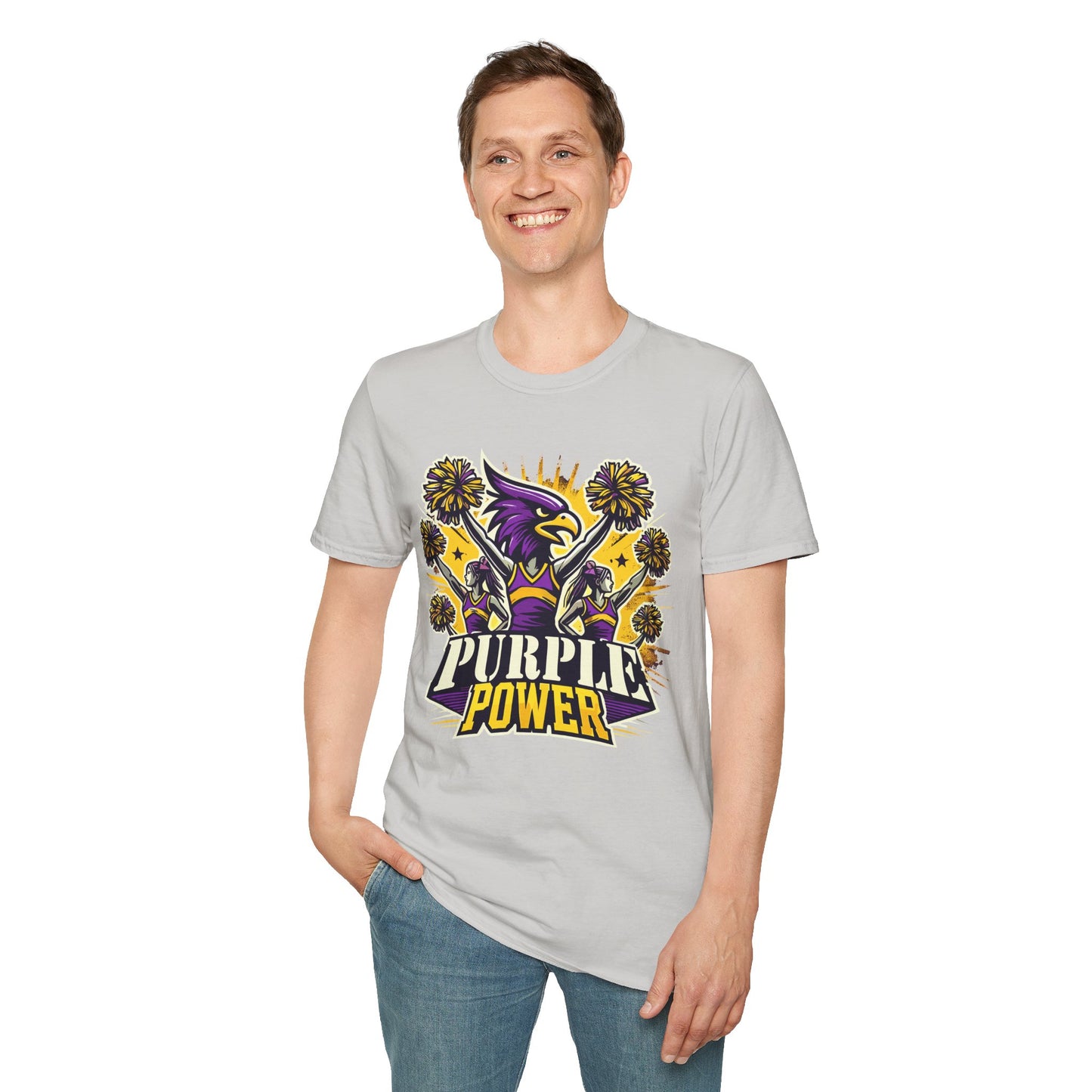 Cheer - Adult T-Shirt - Purple Power