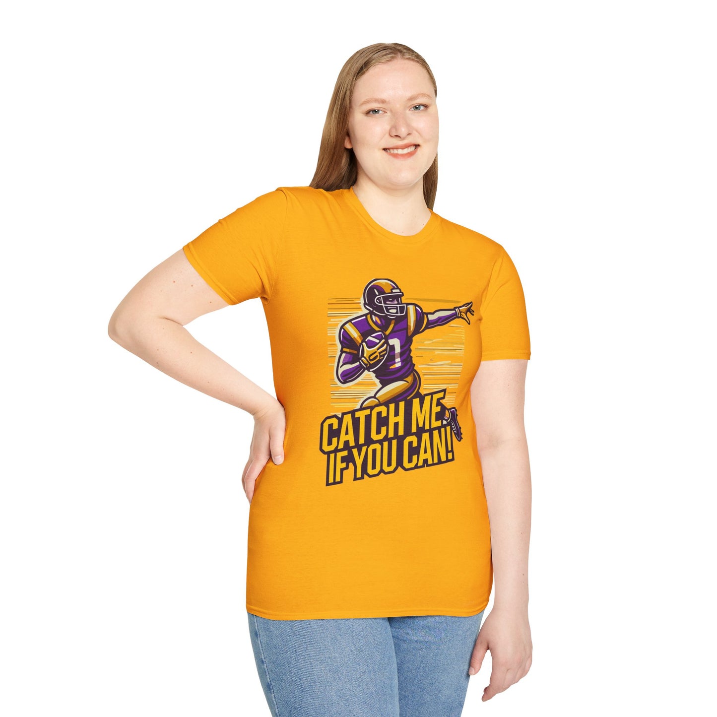 Football - Adult T-Shirt - Catch Me if You Can