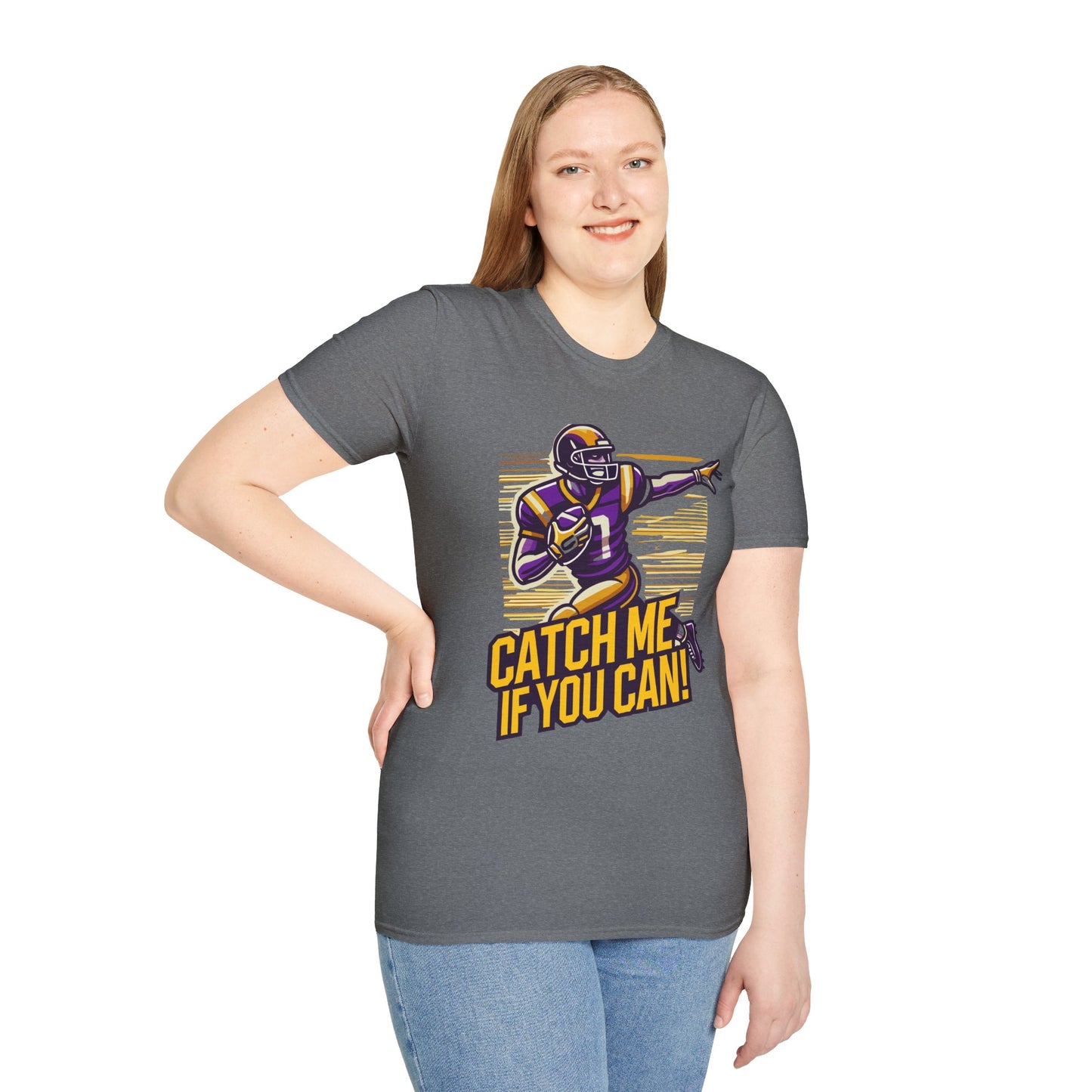 Football - Adult T-Shirt - Catch Me if You Can