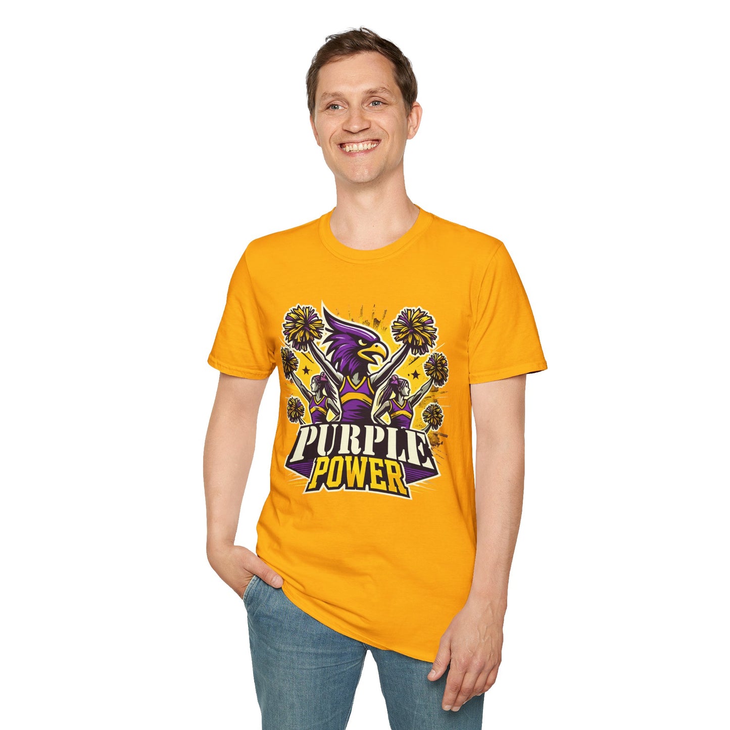 Cheer - Adult T-Shirt - Purple Power