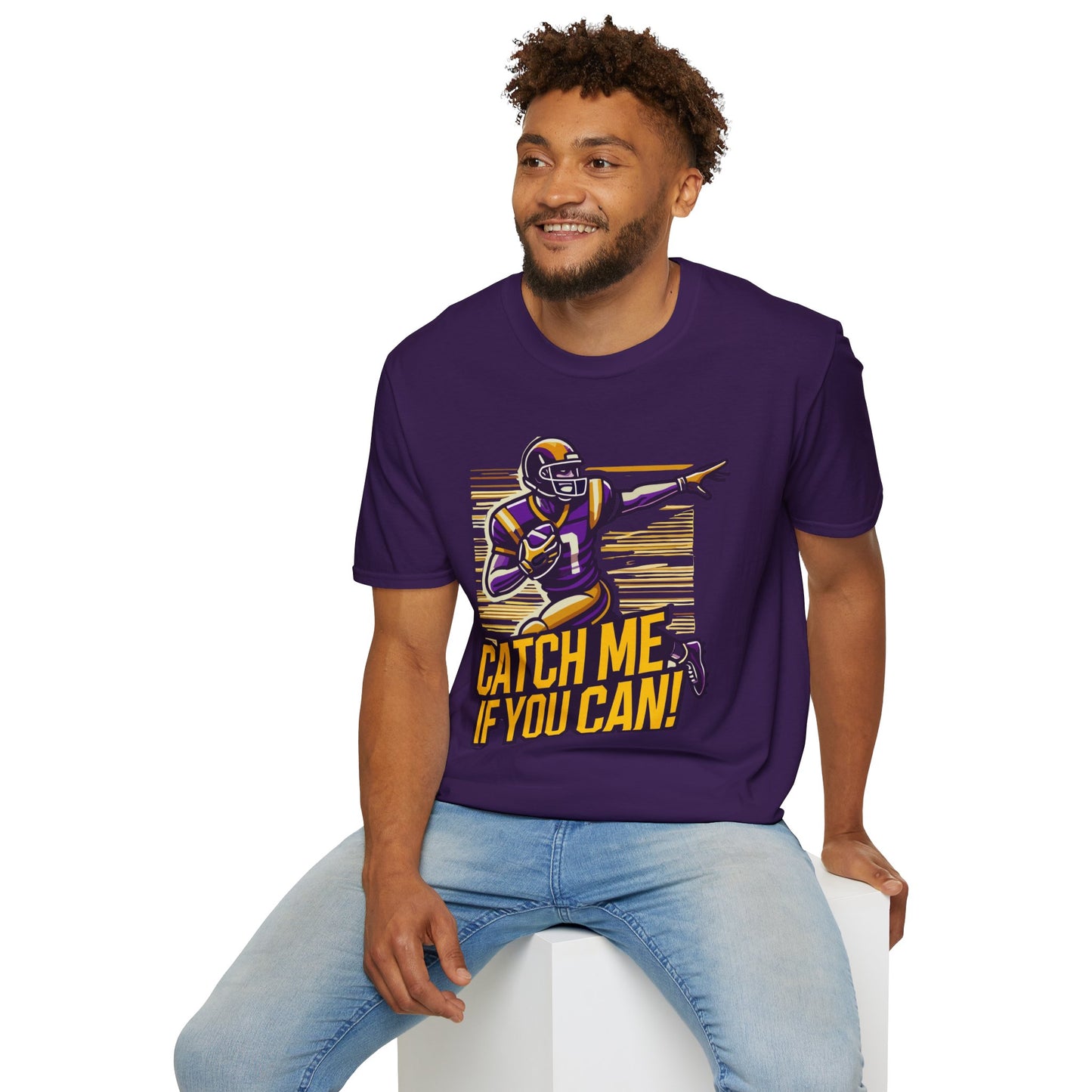 Football - Adult T-Shirt - Catch Me if You Can