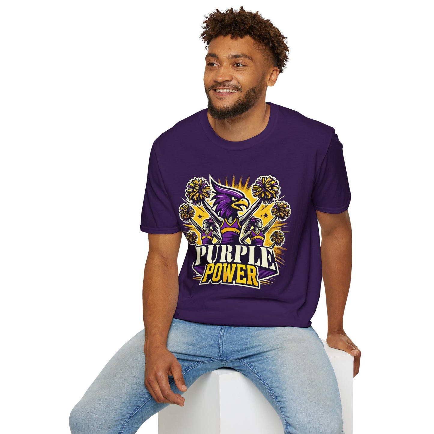 Cheer - Adult T-Shirt - Purple Power