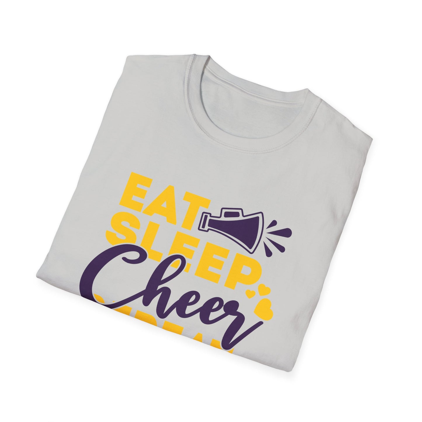 Cheer - Adult T-Shirt - Eat Sleep Cheer Repeat