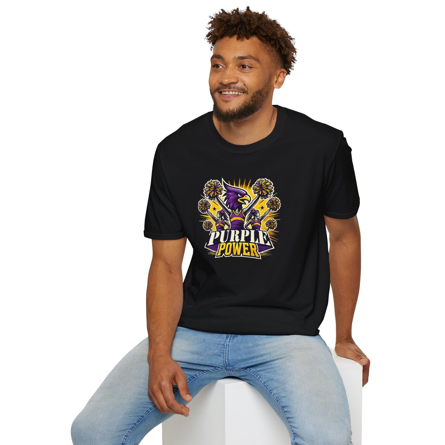 Cheer - Adult T-Shirt - Purple Power