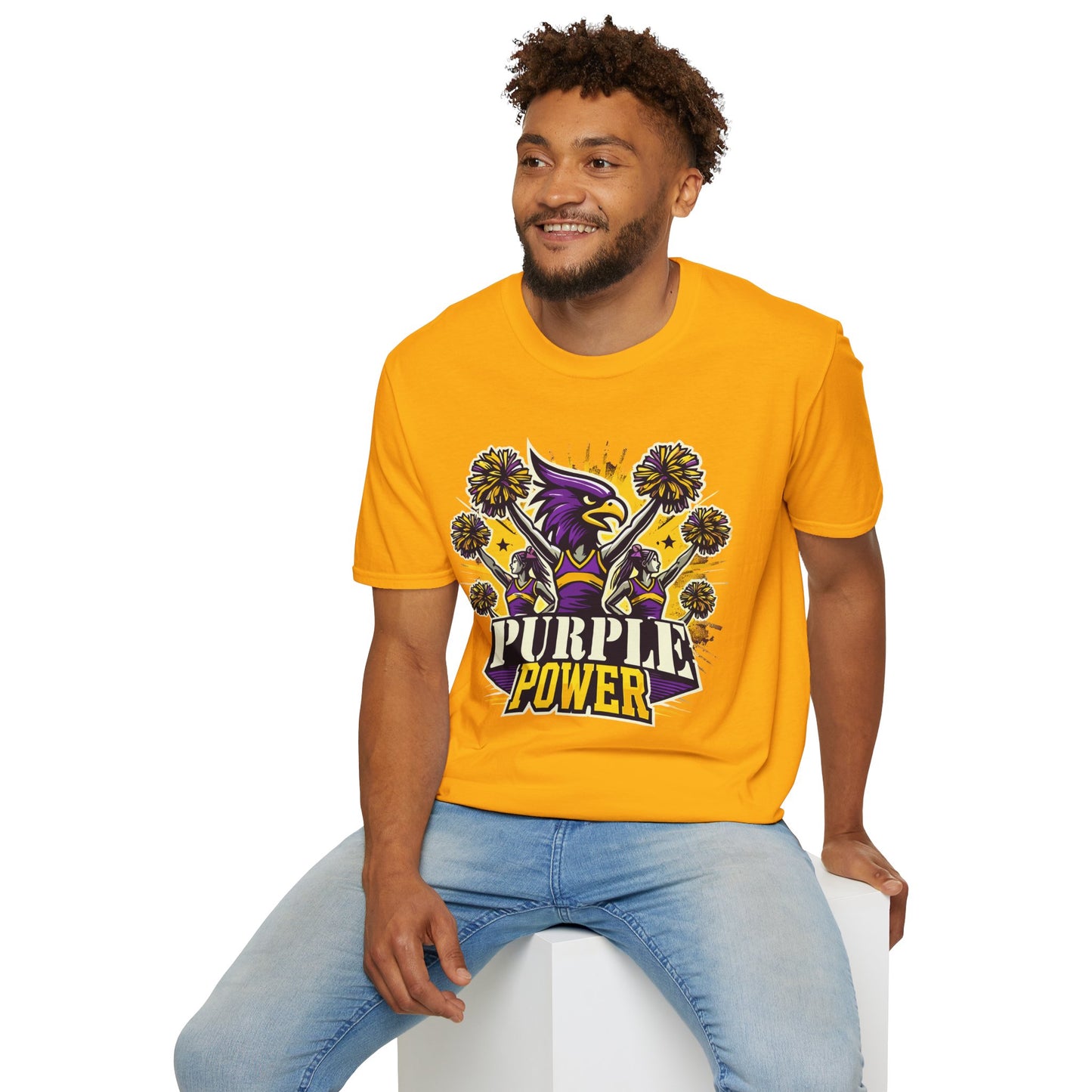 Cheer - Adult T-Shirt - Purple Power