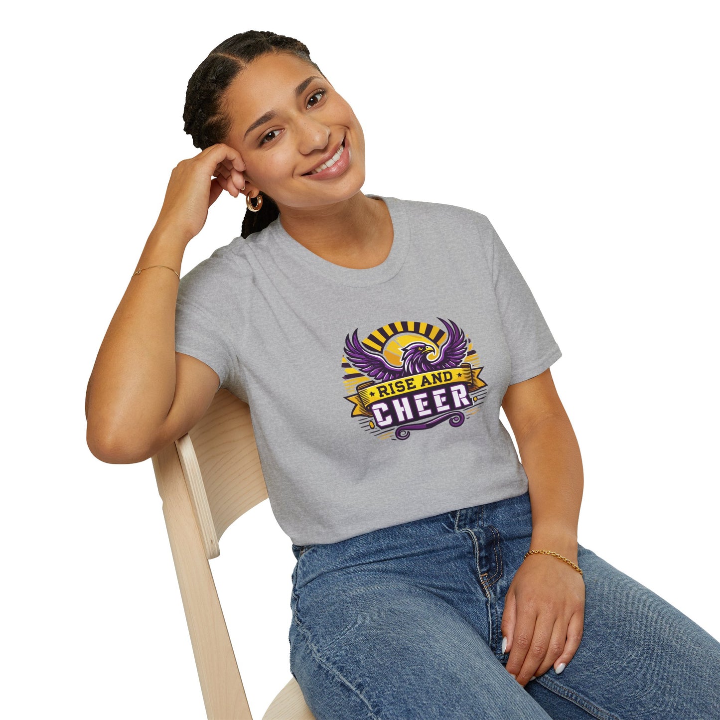 Cheer - Adult T-Shirt - Rise and Cheer