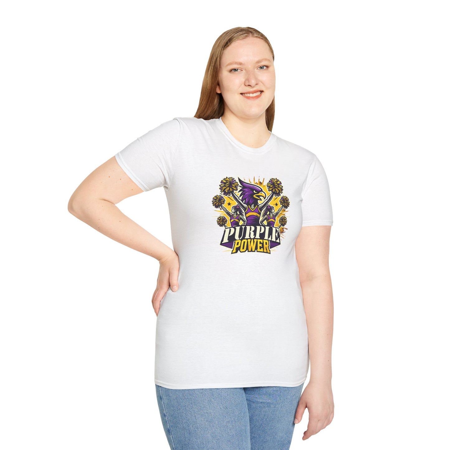 Cheer - Adult T-Shirt - Purple Power