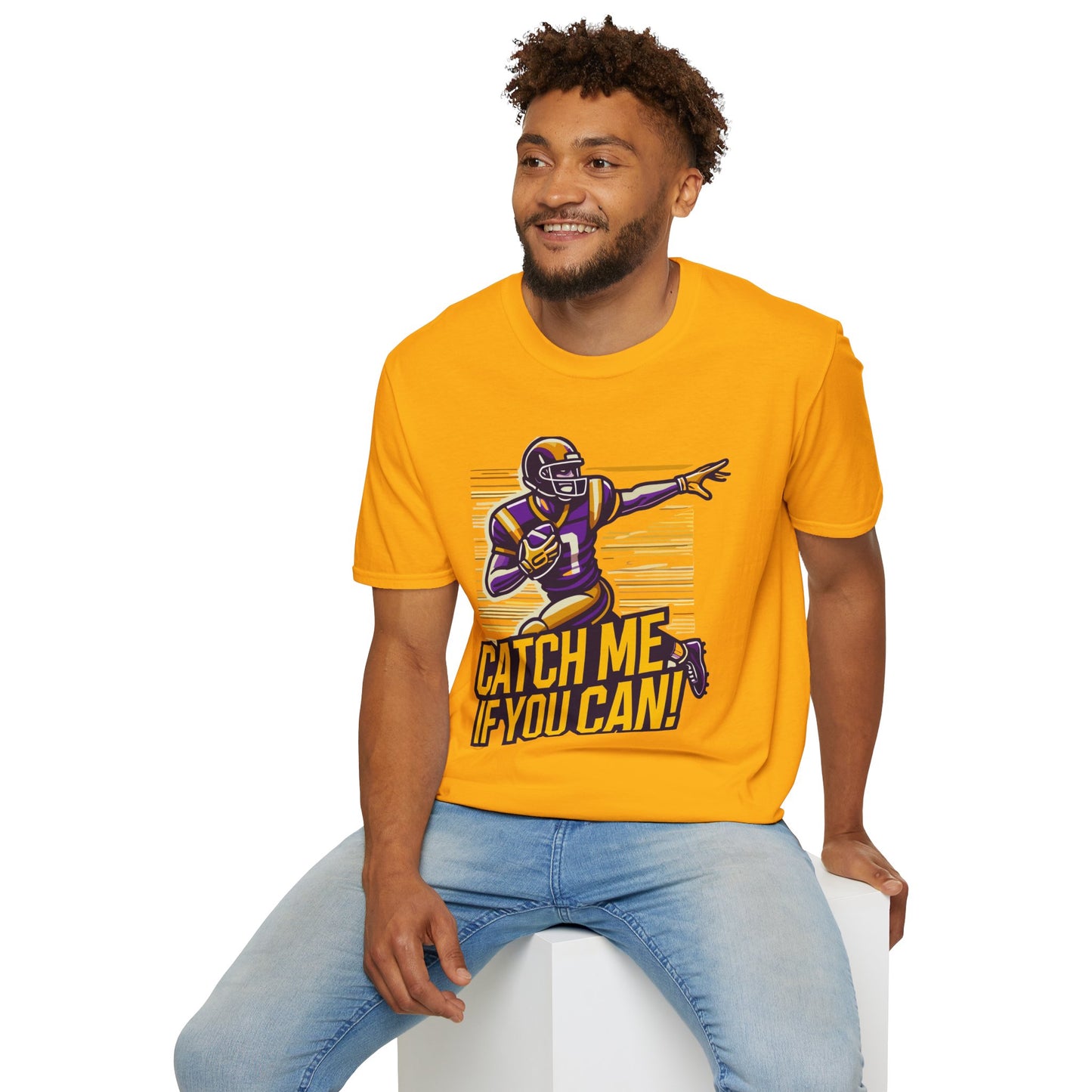 Football - Adult T-Shirt - Catch Me if You Can