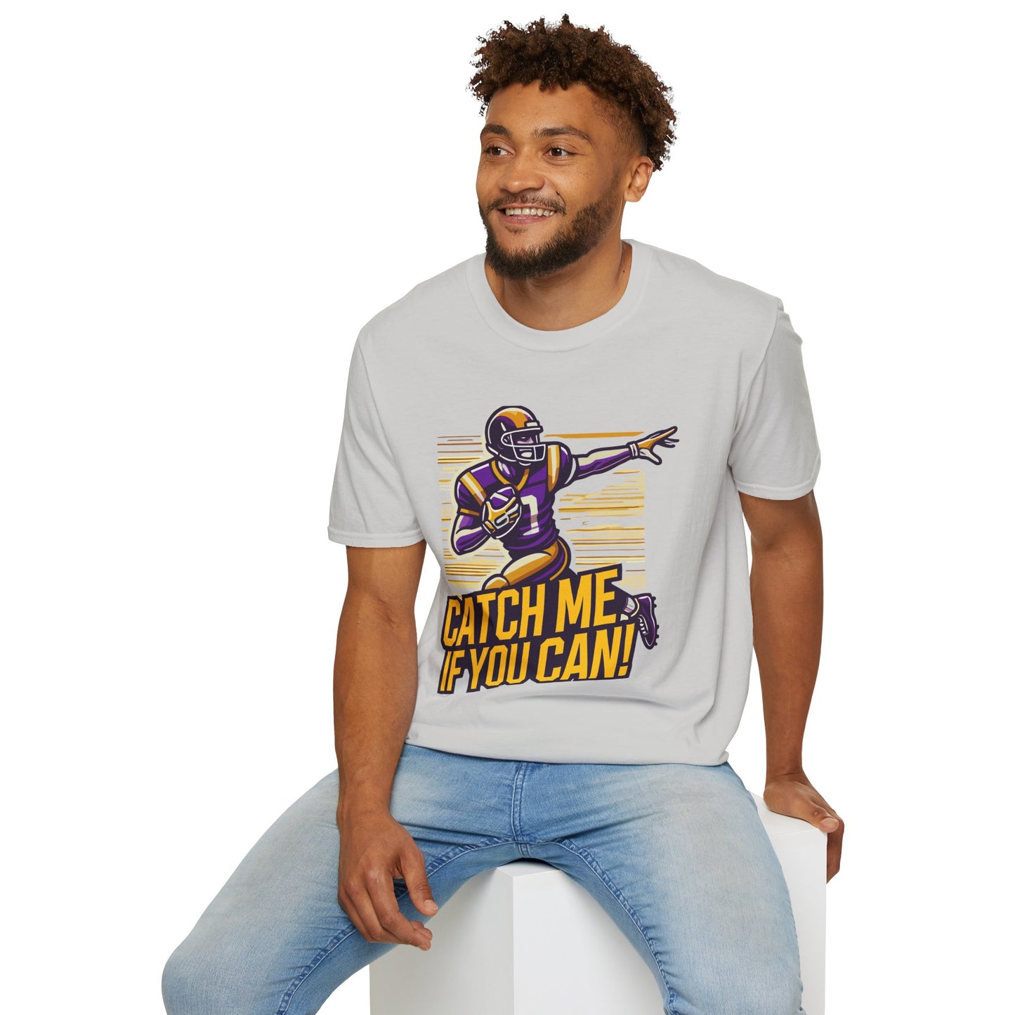 Football - Adult T-Shirt - Catch Me if You Can