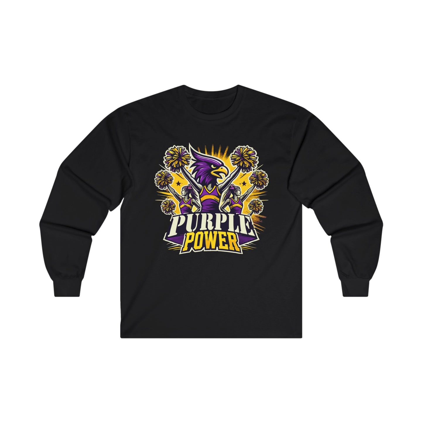 Cheer - Adult Long Sleeve - Purple Power