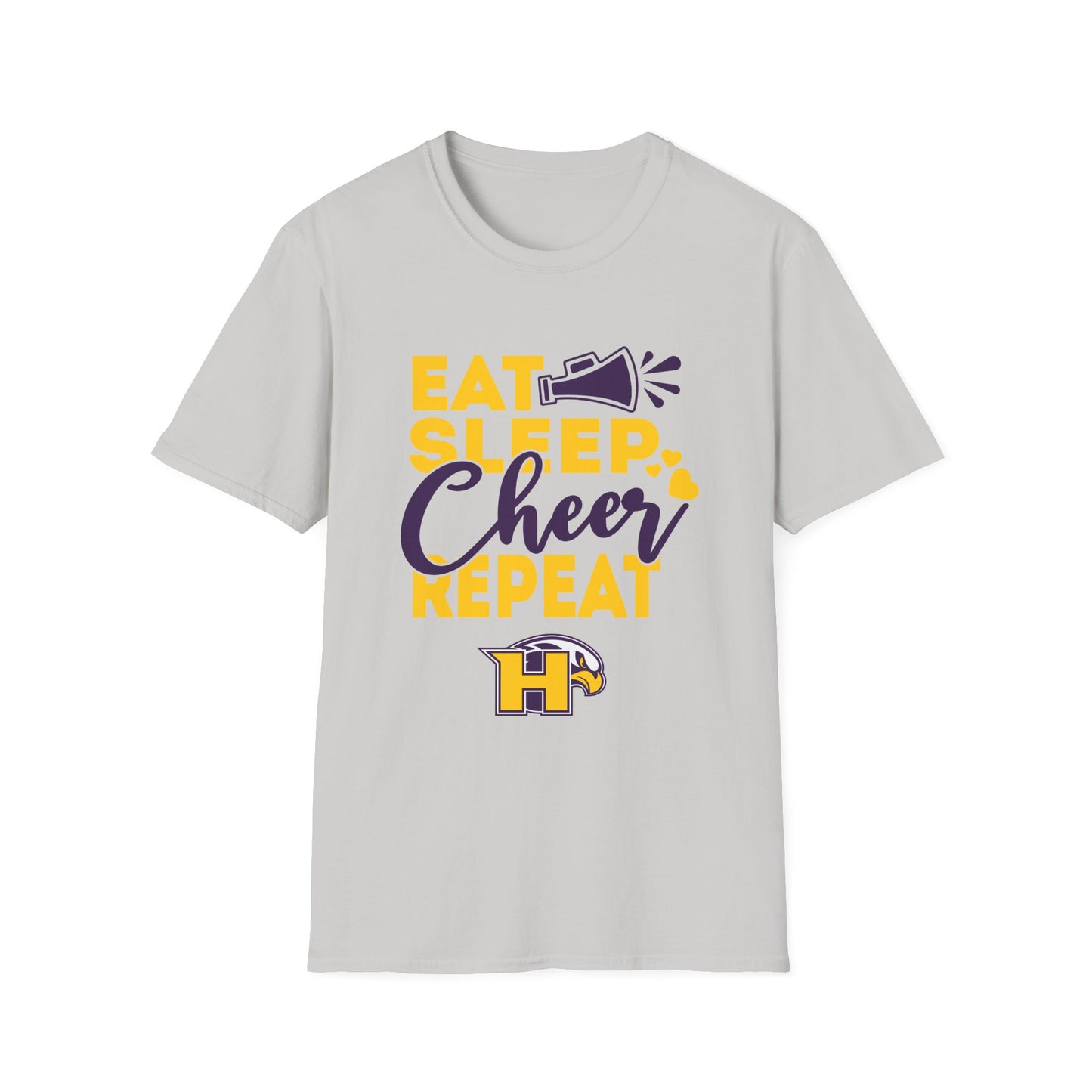 Cheer - Adult T-Shirt - Eat Sleep Cheer Repeat