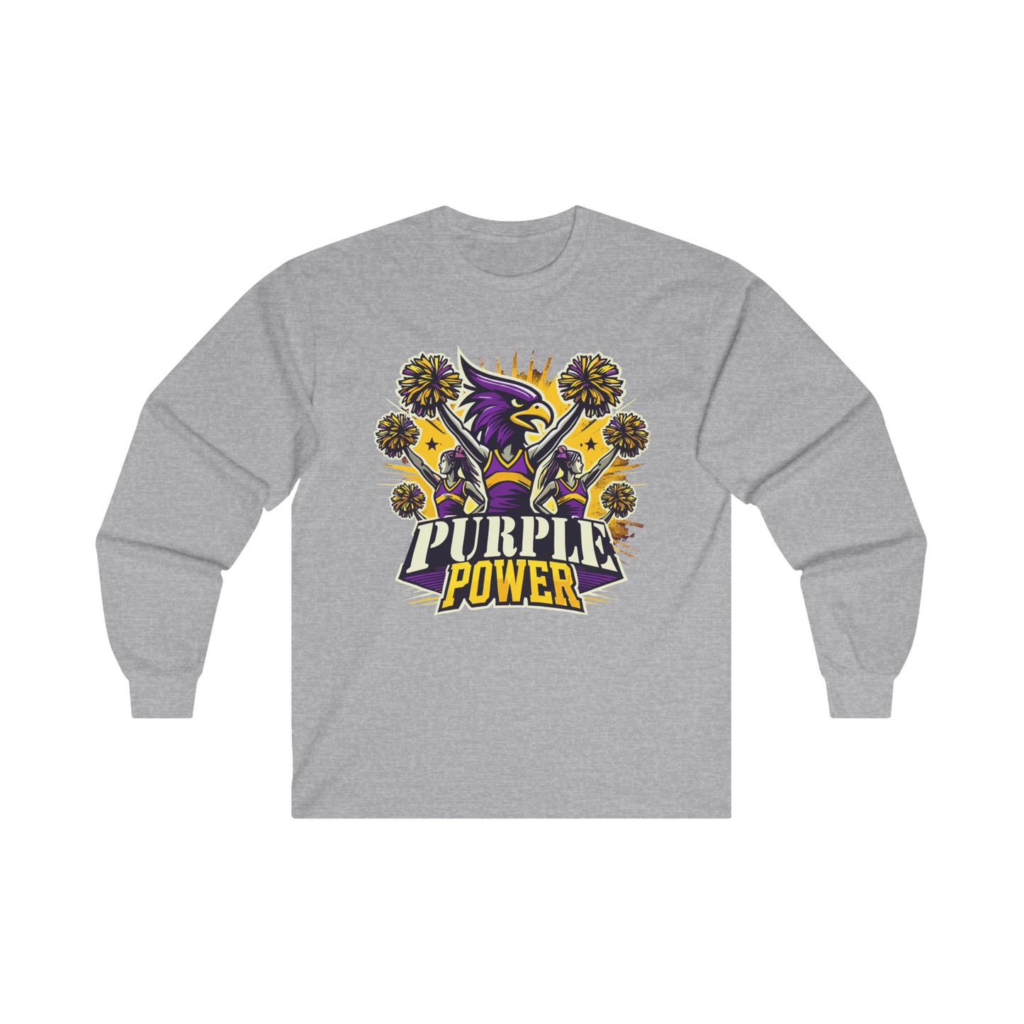 Cheer - Adult Long Sleeve - Purple Power