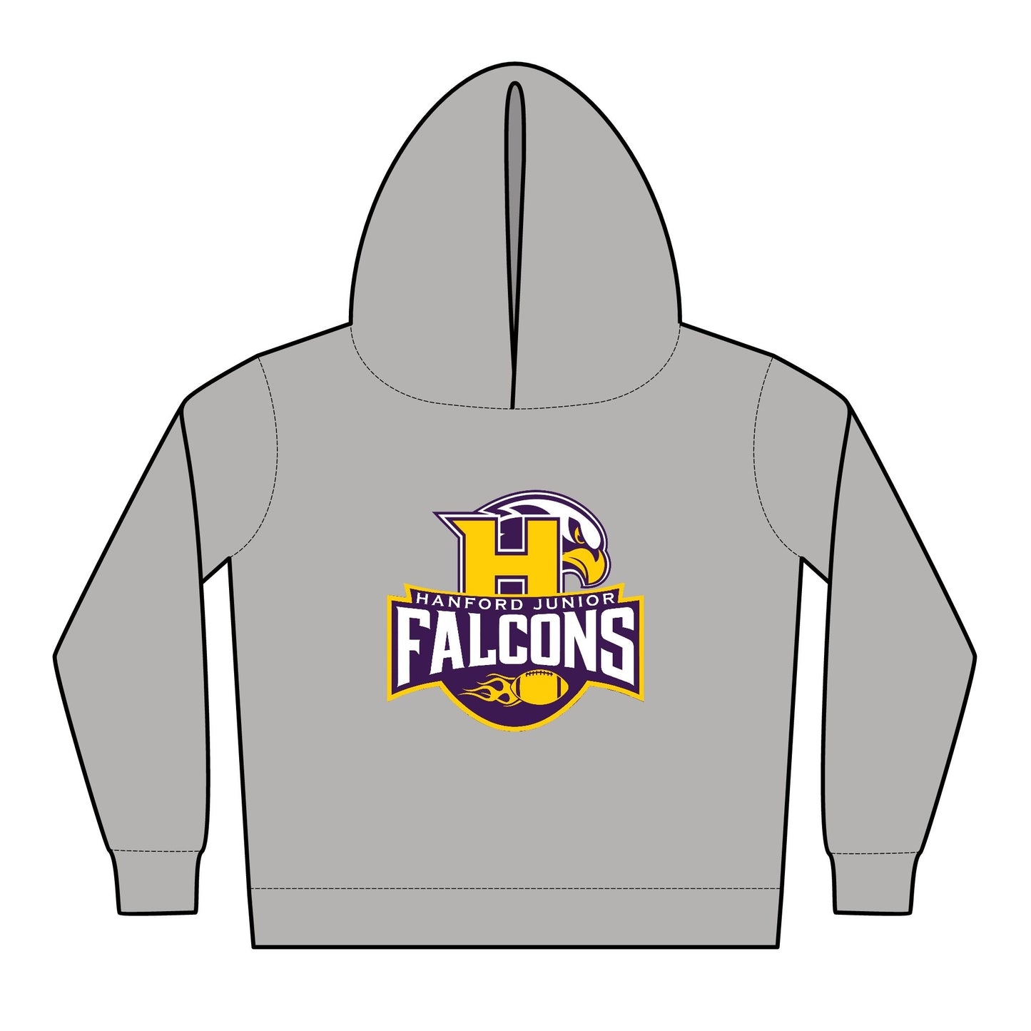 Toddler Fleece Hoodie - Hanford Junior Falcons Varsity Style