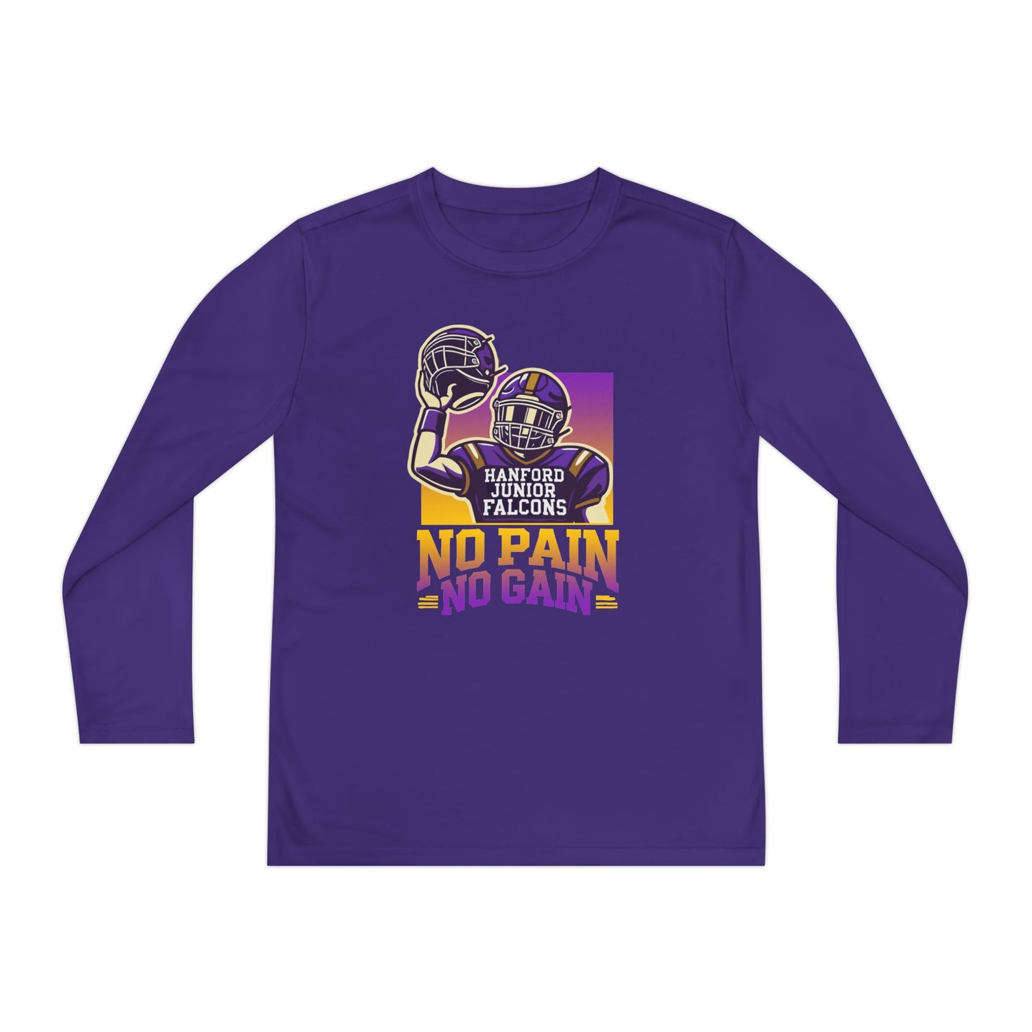 Football - Youth Long Sleeve - No Pain No Gain