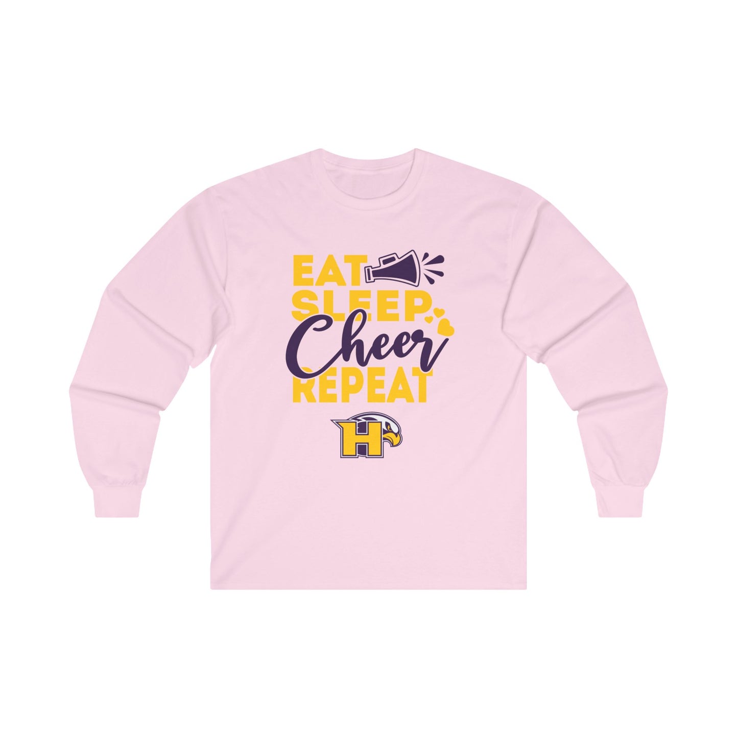 Cheer - Adult Long Sleeve - Eat Sleep Cheer Repeat