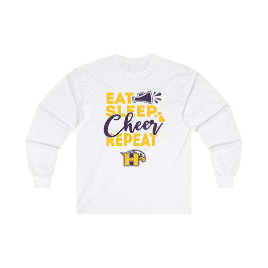 Cheer - Adult Long Sleeve - Eat Sleep Cheer Repeat