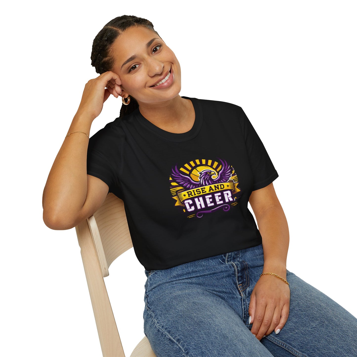 Cheer - Adult T-Shirt - Rise and Cheer