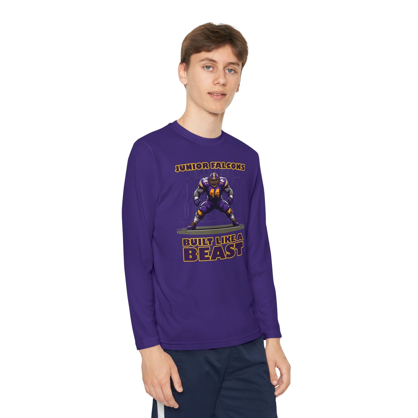 Football - Youth Long Sleeve - Built Like A Beast