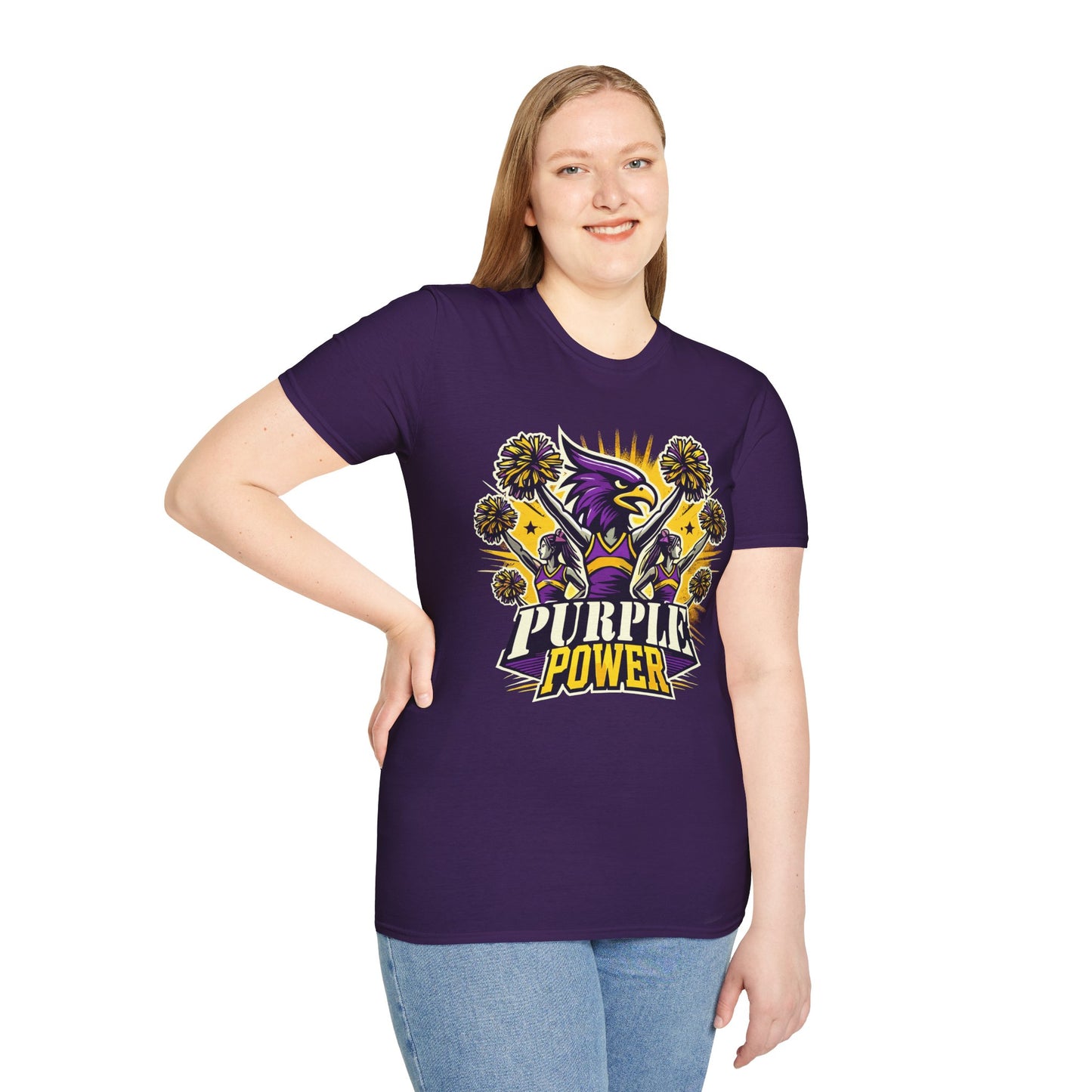 Cheer - Adult T-Shirt - Purple Power