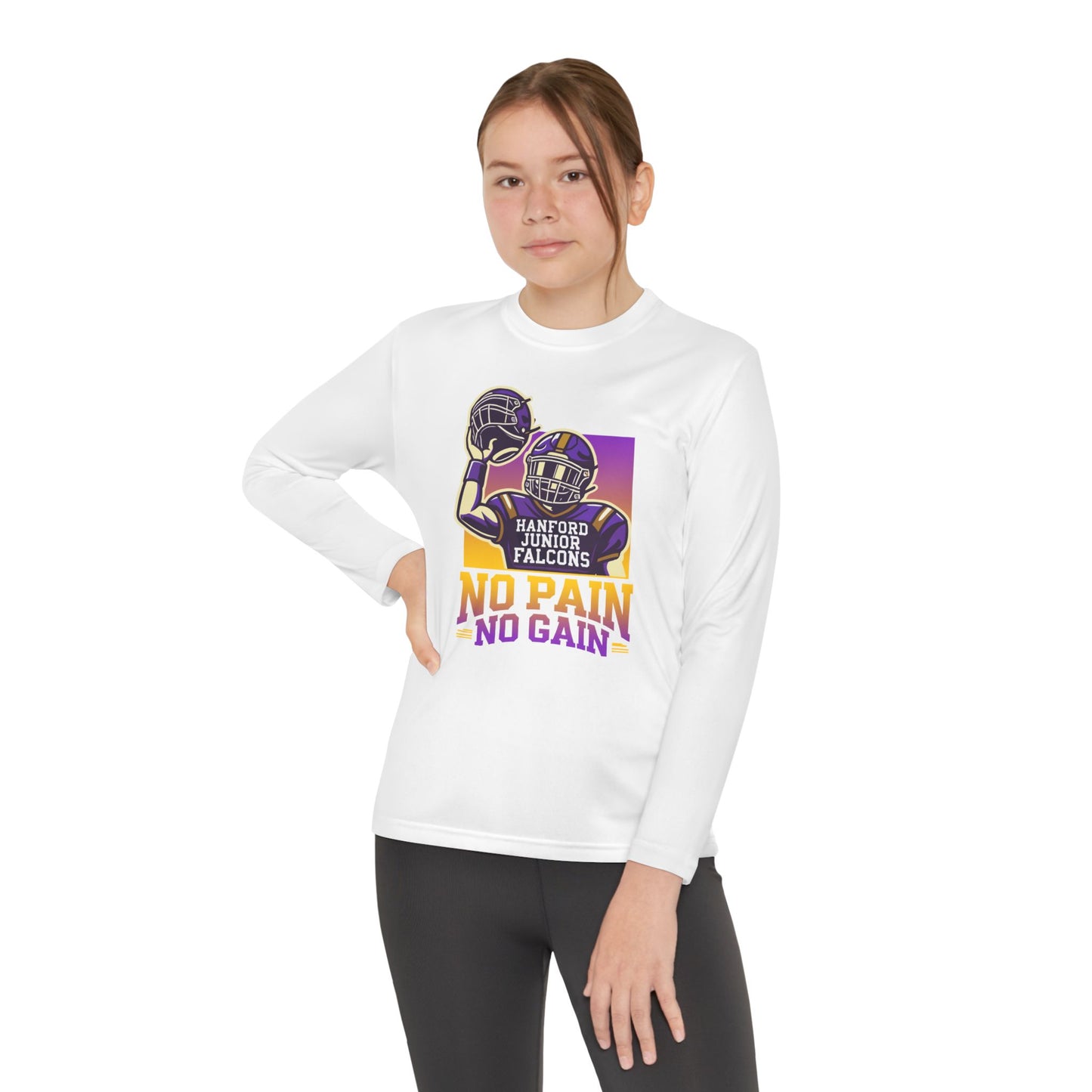 Football - Youth Long Sleeve - No Pain No Gain