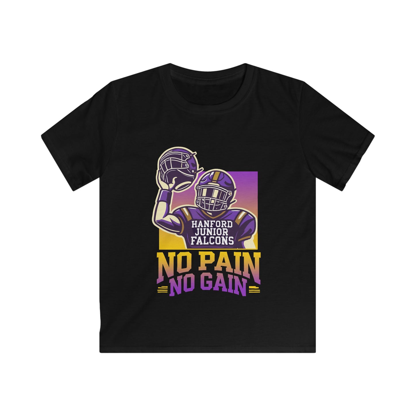 Football - Youth T-Shirt - 'No Pain No Gain'