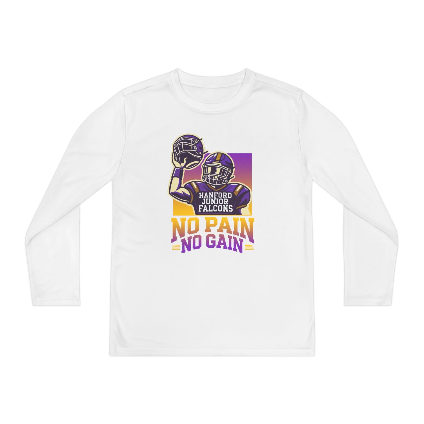 Football - Youth Long Sleeve - No Pain No Gain