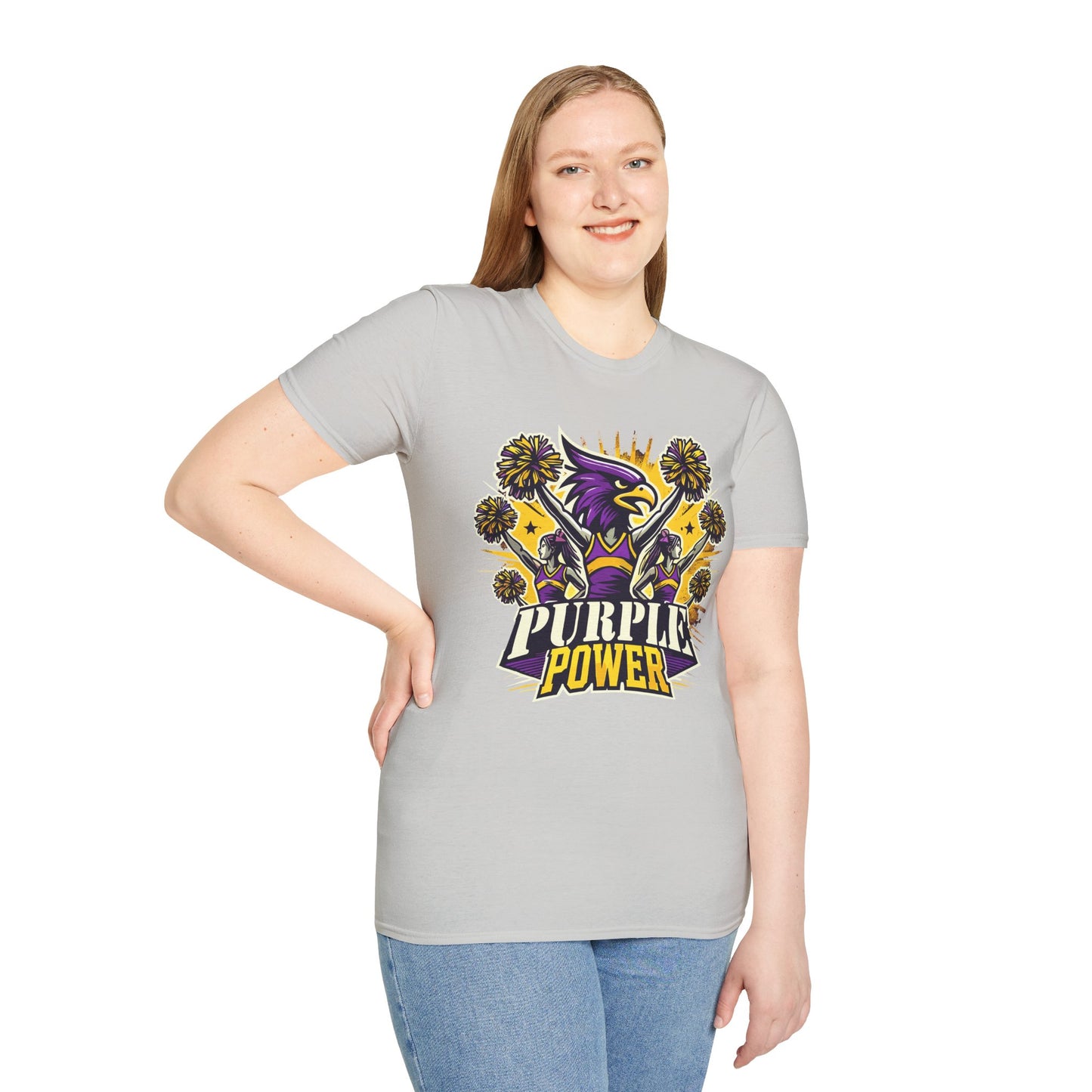 Cheer - Adult T-Shirt - Purple Power