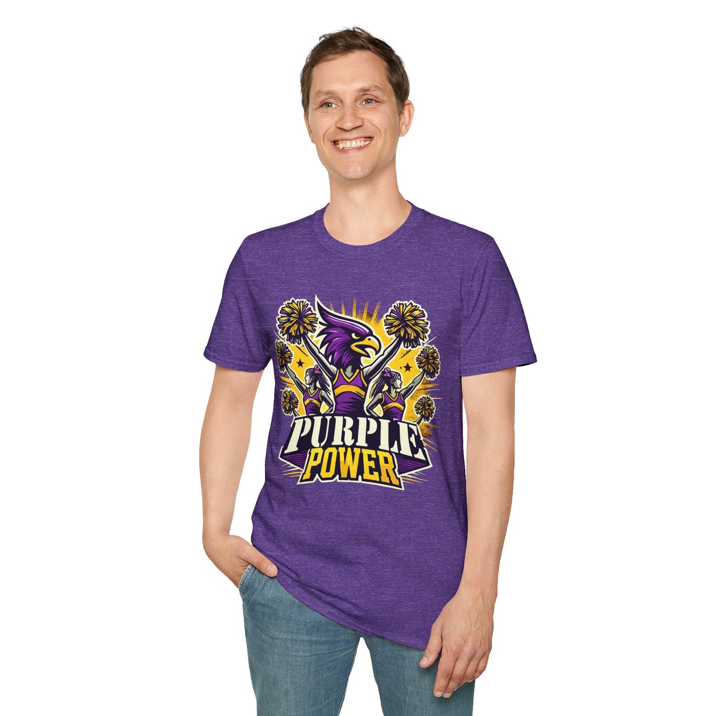 Cheer - Adult T-Shirt - Purple Power