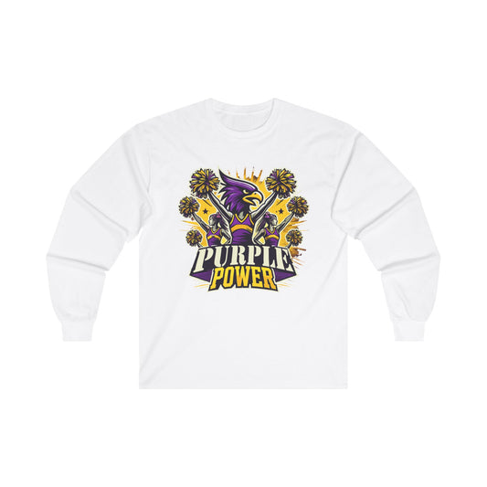 Cheer - Adult Long Sleeve - Purple Power