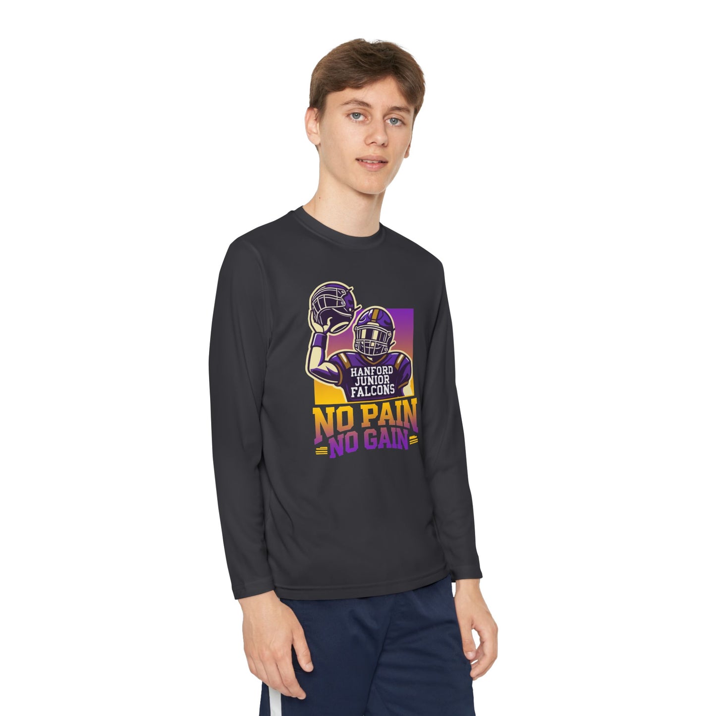 Football - Youth Long Sleeve - No Pain No Gain