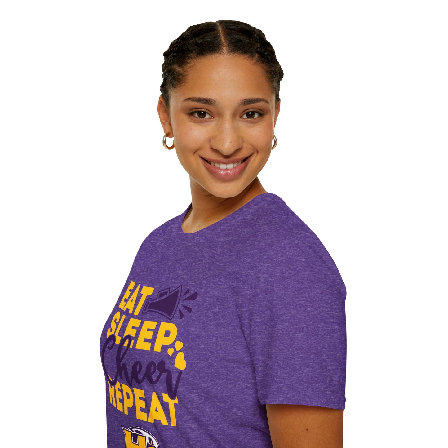 Cheer - Adult T-Shirt - Eat Sleep Cheer Repeat