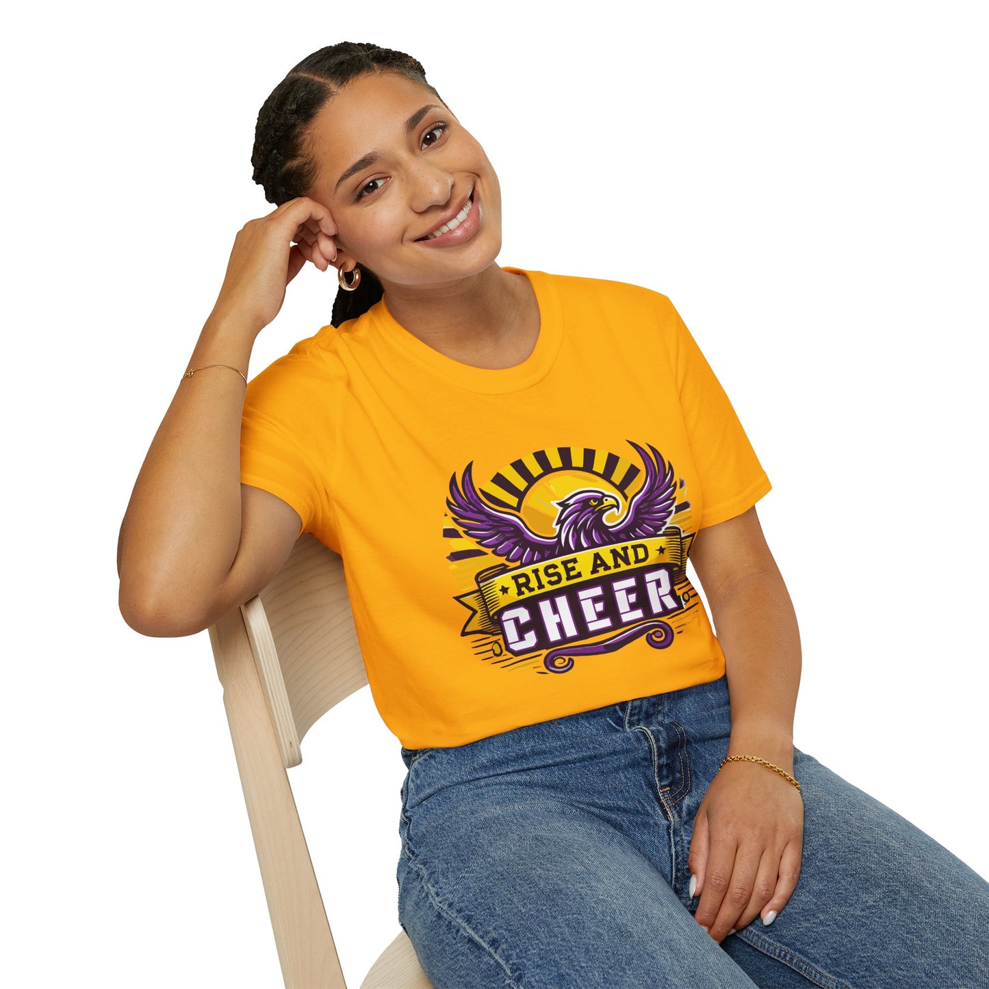 Cheer - Adult T-Shirt - Rise and Cheer