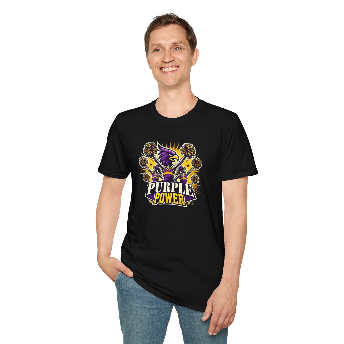 Cheer - Adult T-Shirt - Purple Power