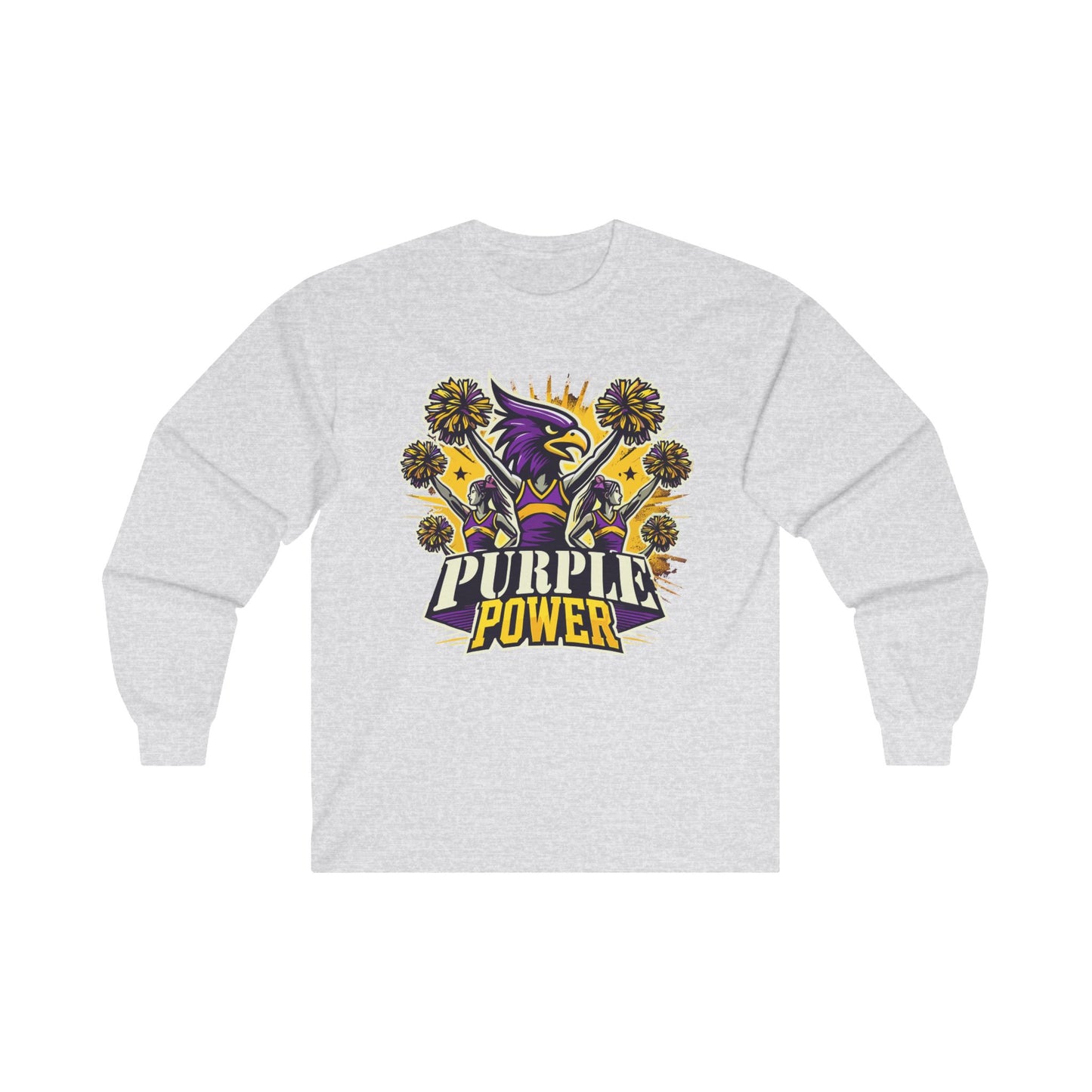 Cheer - Adult Long Sleeve - Purple Power