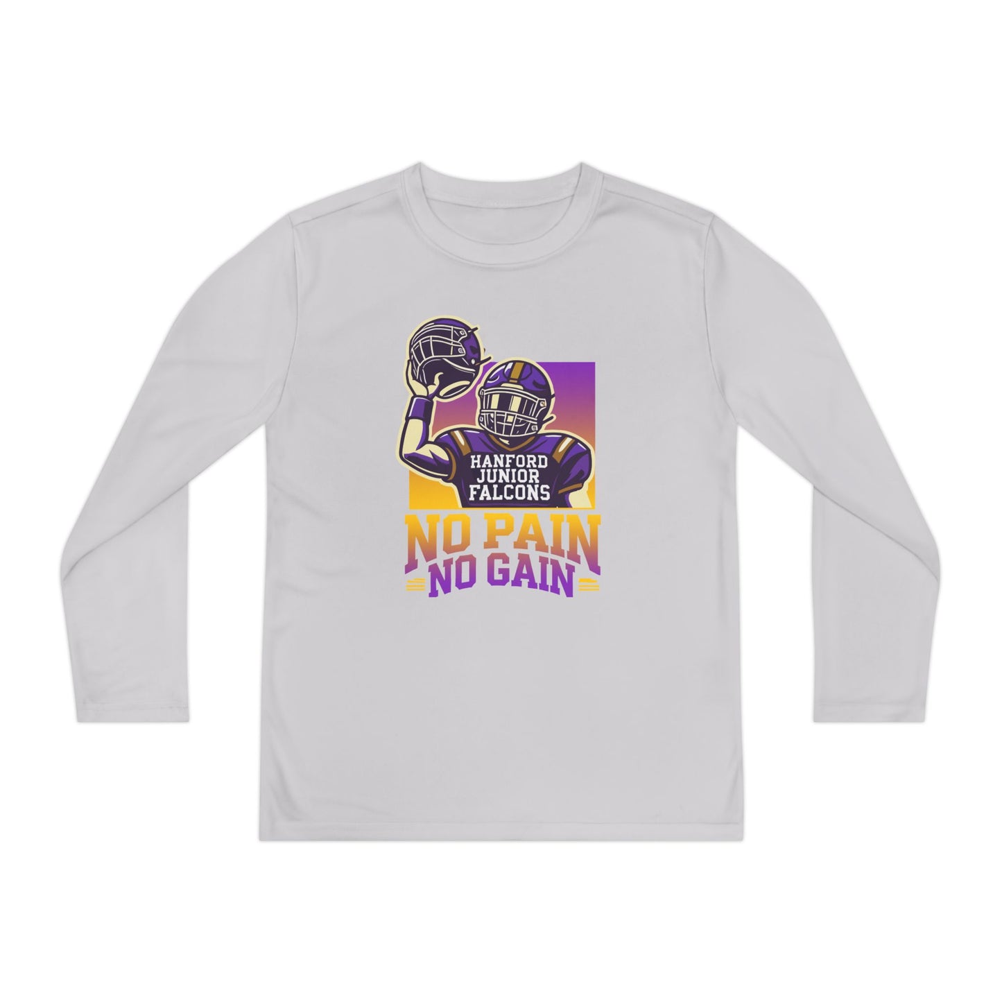 Football - Youth Long Sleeve - No Pain No Gain